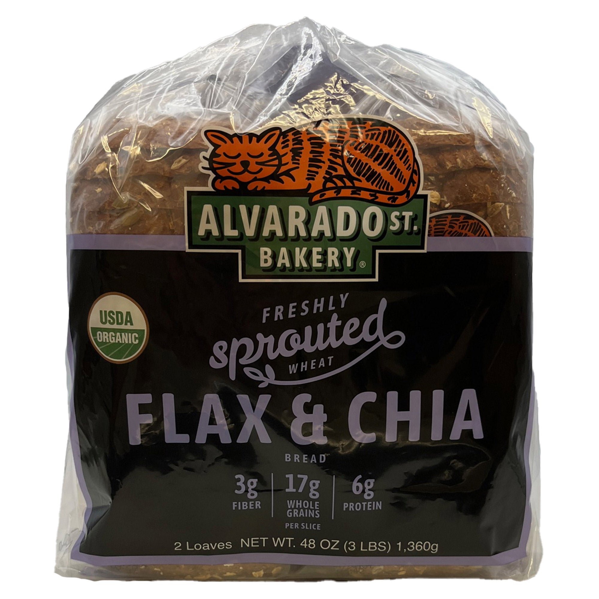 ORGANIC ALVARADO ST FLAX & CHIA BREAD 2 PACK 24 OUNCES EA - Image 1