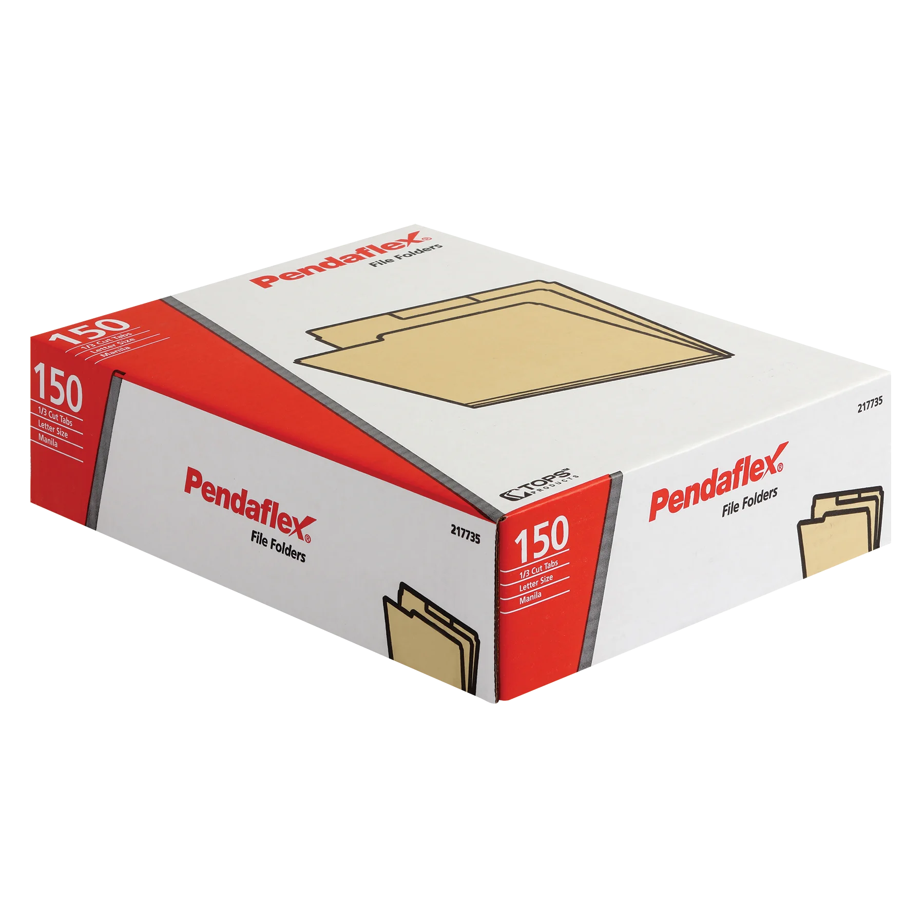 PENDAFLEX FILE FOLDERS LETTER SIZE 150 CT - Image 1