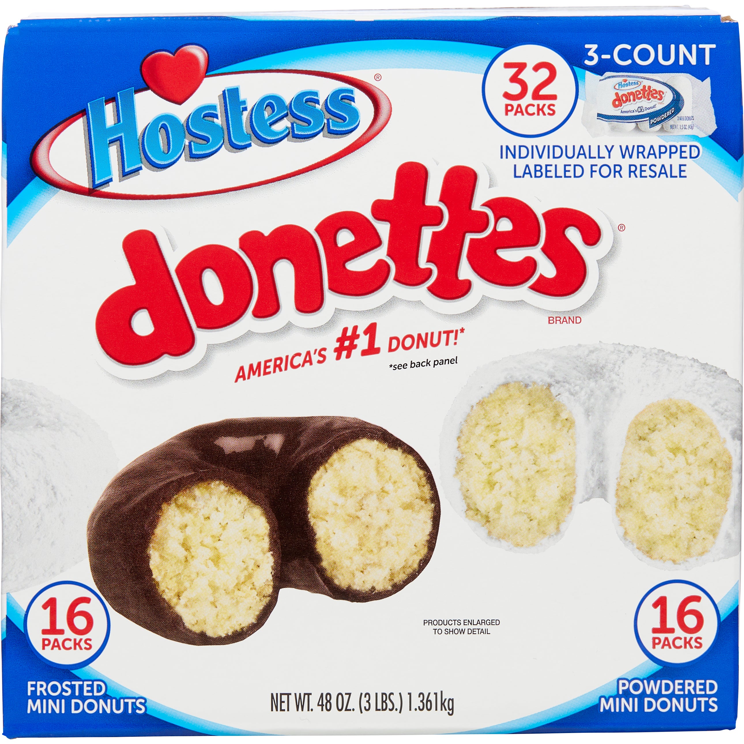 HOSTESS DONETTES VARIETY PACK 32/1.5OZ