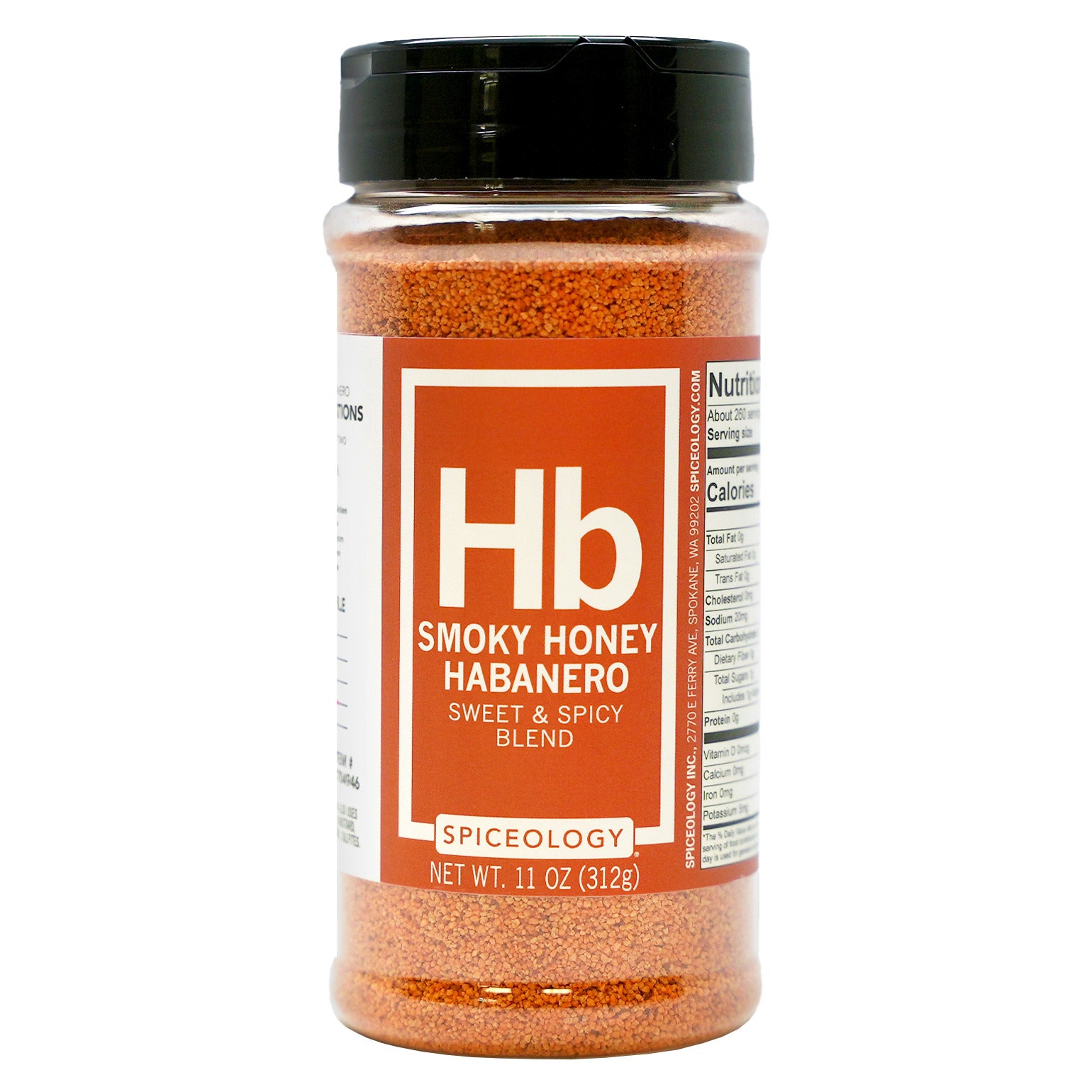SPICEOLOGY SMOKY HONEY HABANERO ALL PURPOSE RUB 11OZ - Image 1