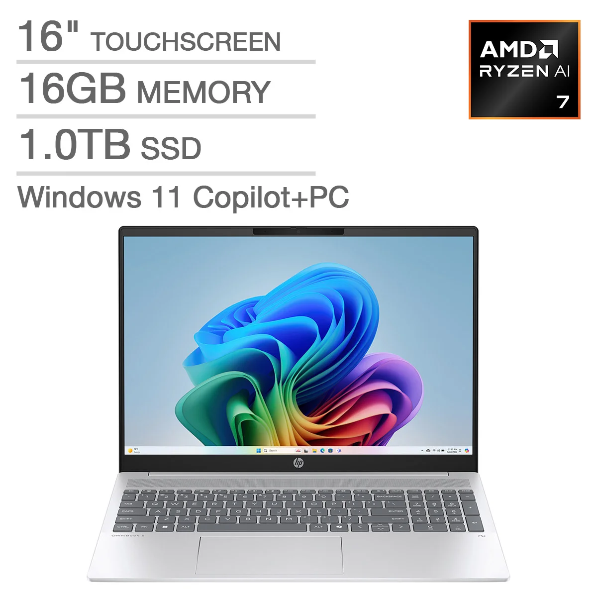 HP OMNIBOOK 5 16¨ LT RAI7-350 16GB/1TB/P87 B9DX9UA#ABA