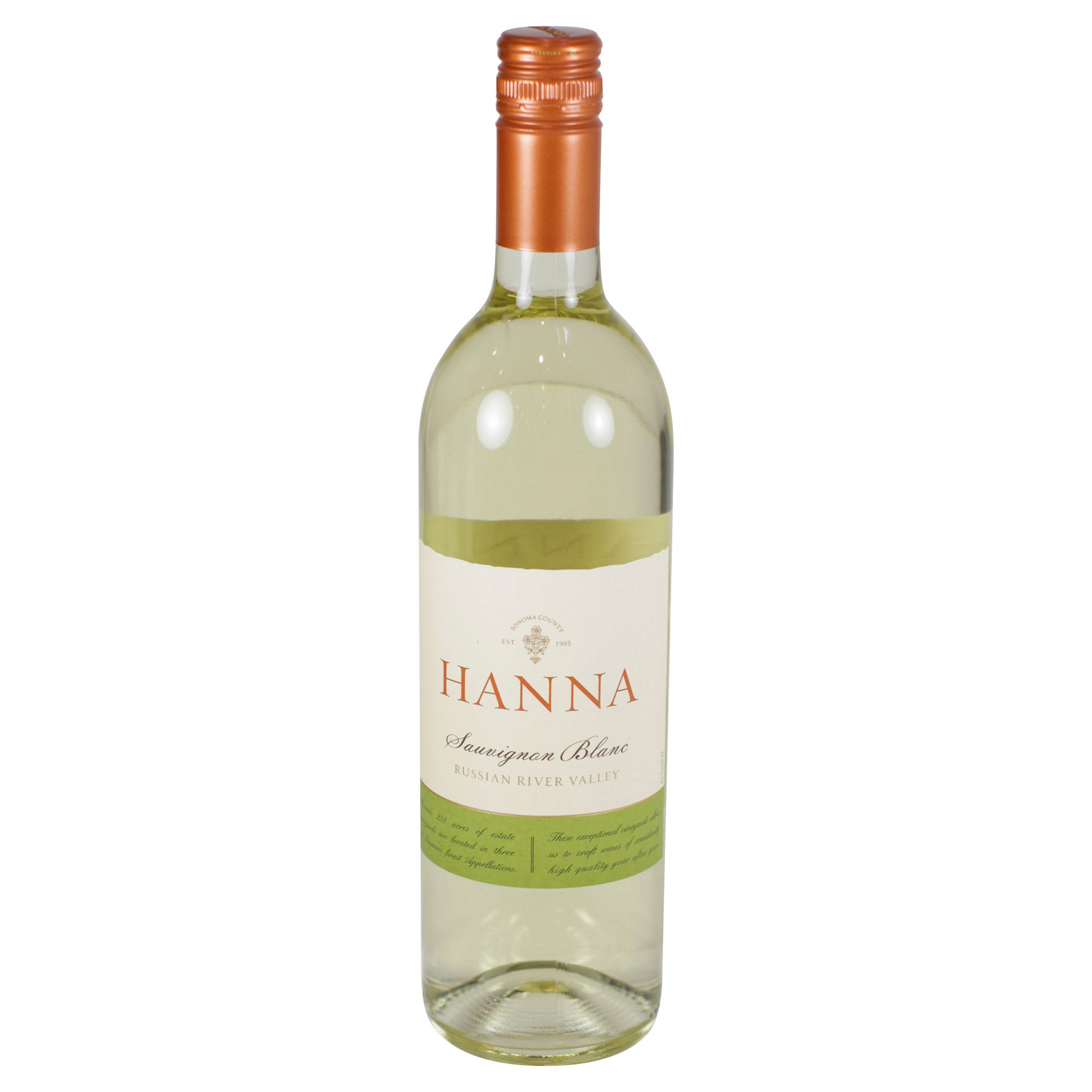 HANNA SAUVIGNON BLANC RUSSIAN RIVER 750ML
