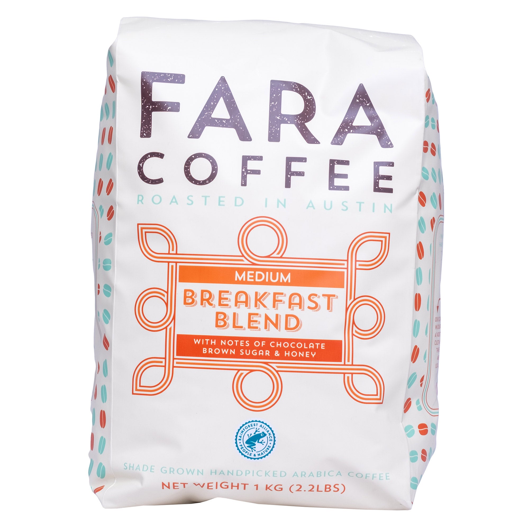 FARA COFFEE BREAKFAST BLEND WHOLE BEAN 2.2 LB - Image 1