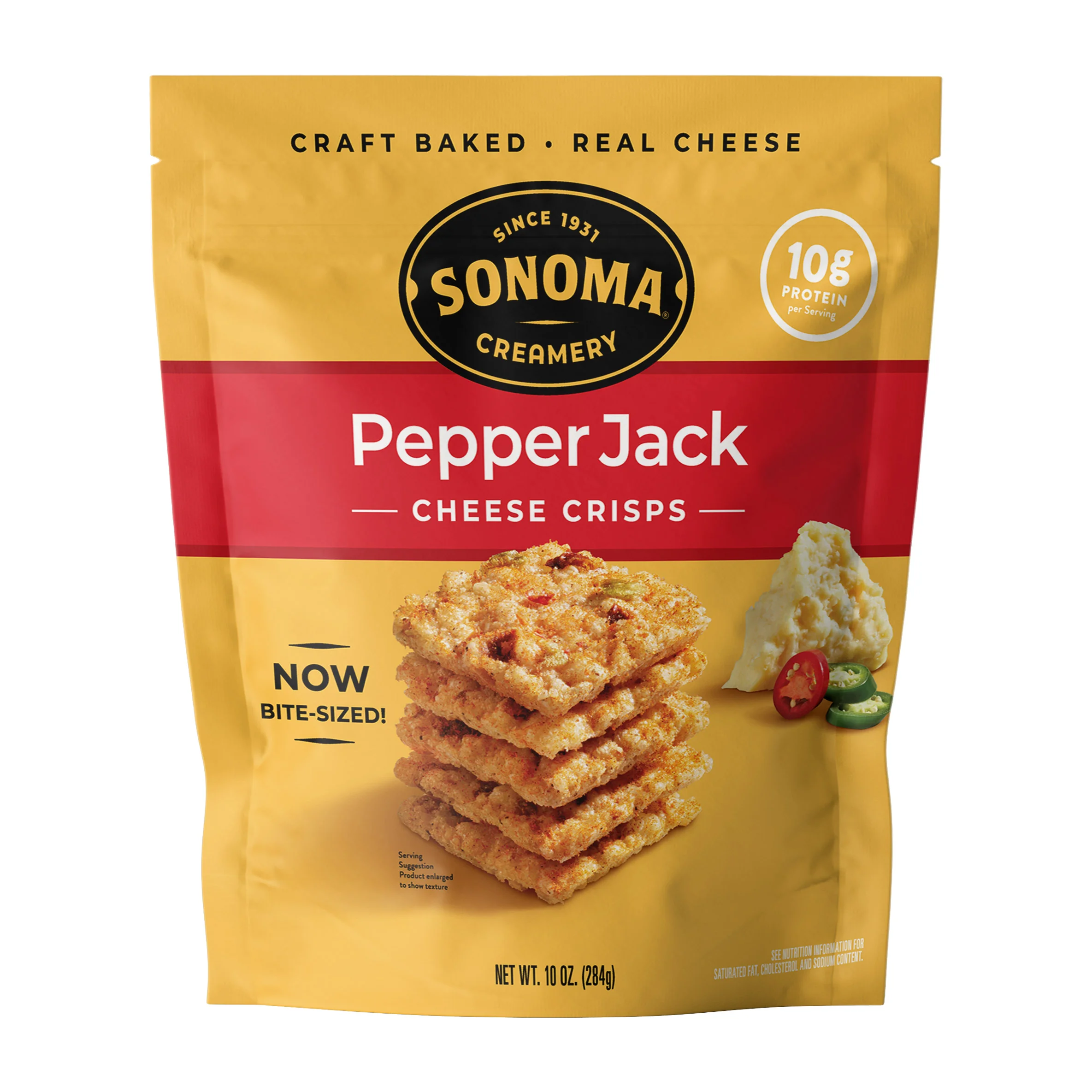 SONOMA CREAMERY PEPPER JACK CRISPS 10 OZ - Image 1