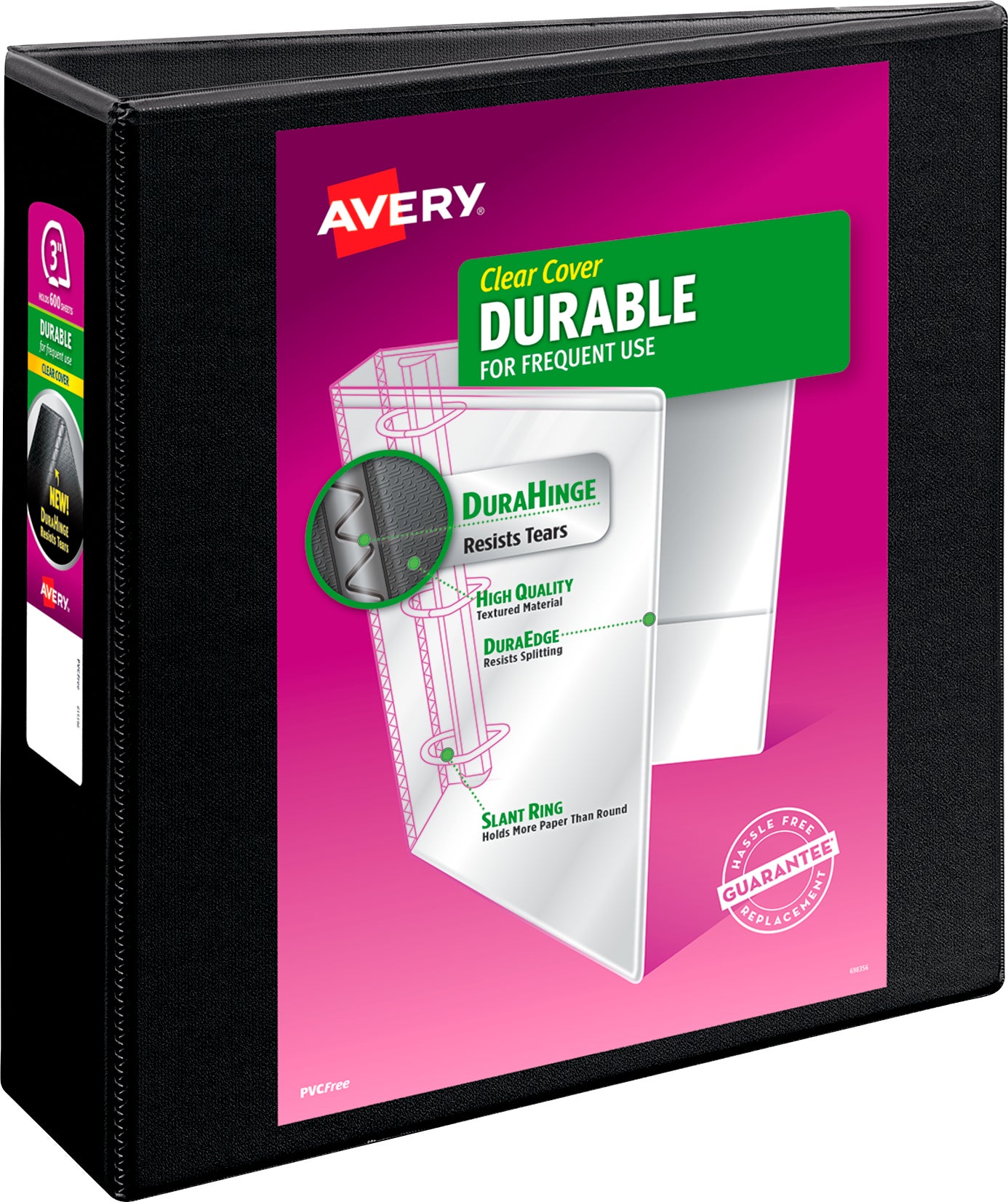 AVERY BNDR,DURBLE VIEW 3¨ AVE17041KT 2CT BLACK