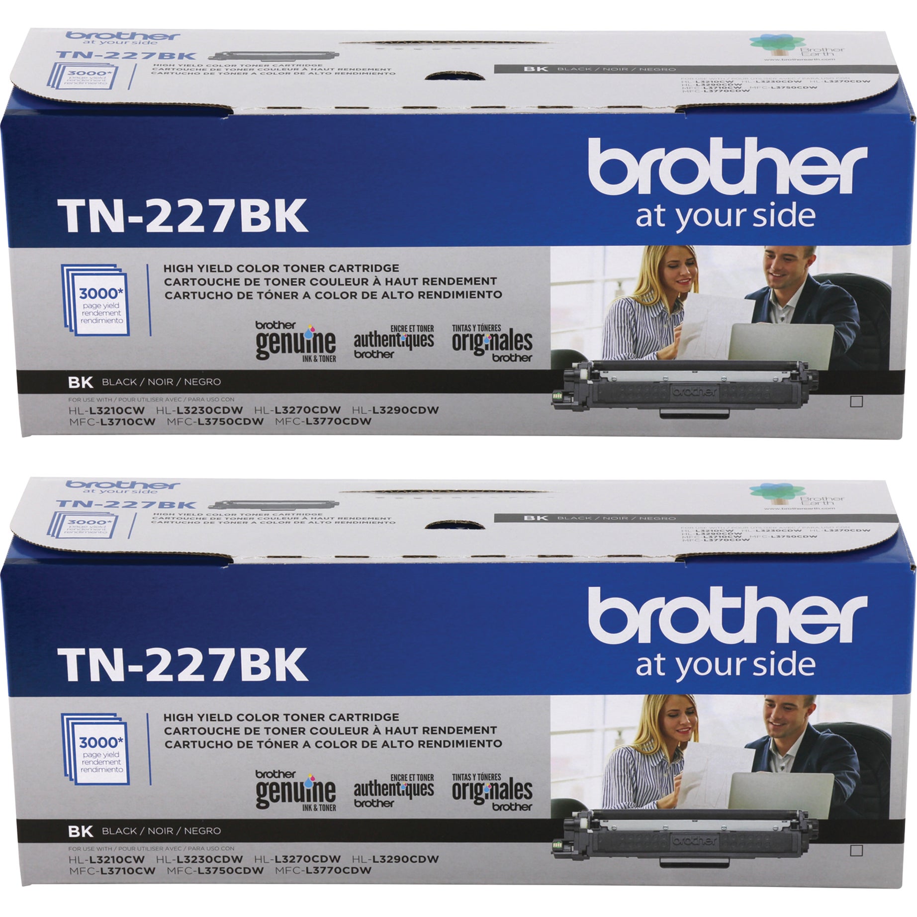 BROTHER BLACK TONER CARTRIDGE BRTTN227BK