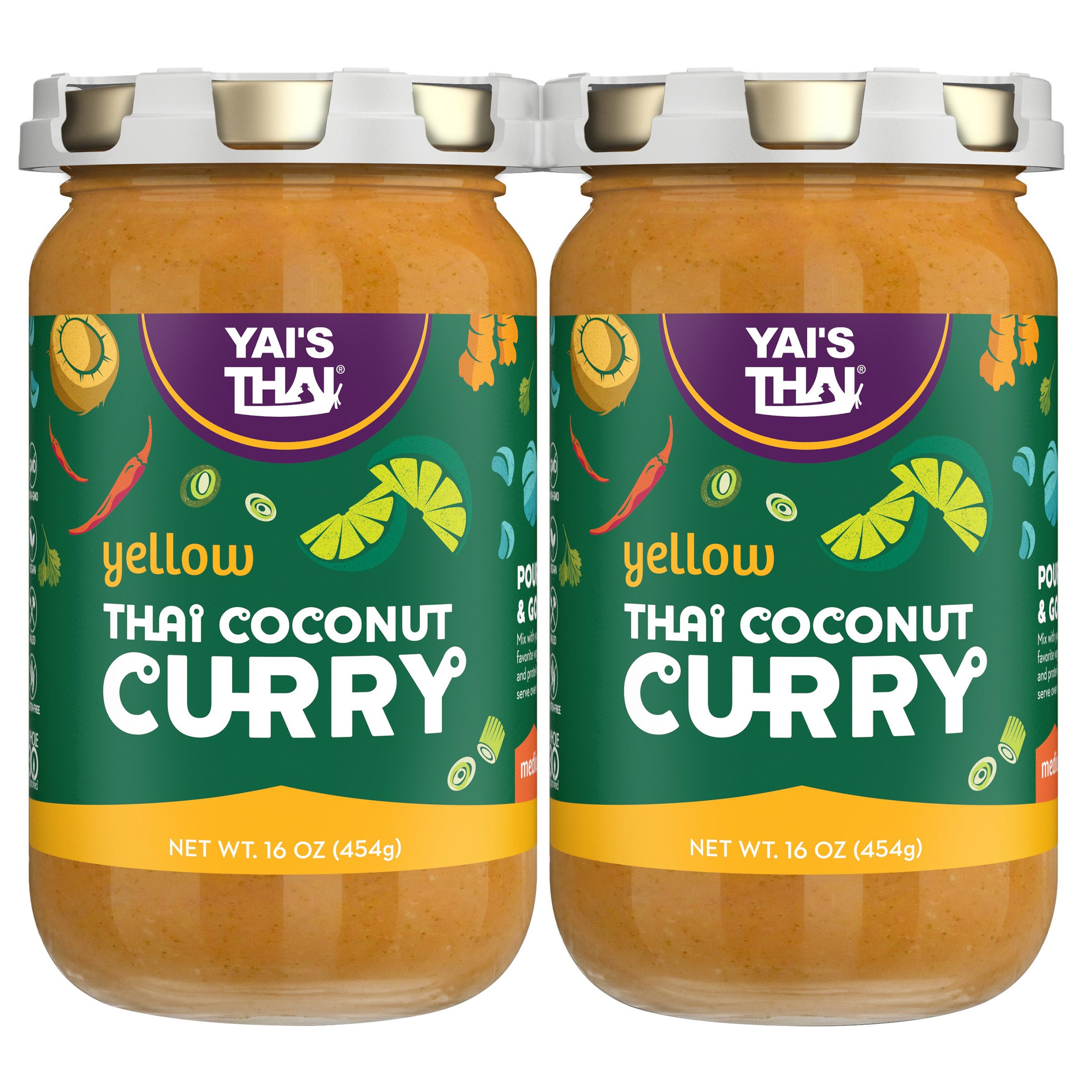 YAI THAI'S YELLOW THAI COCONUT CURRY 2/16OZ