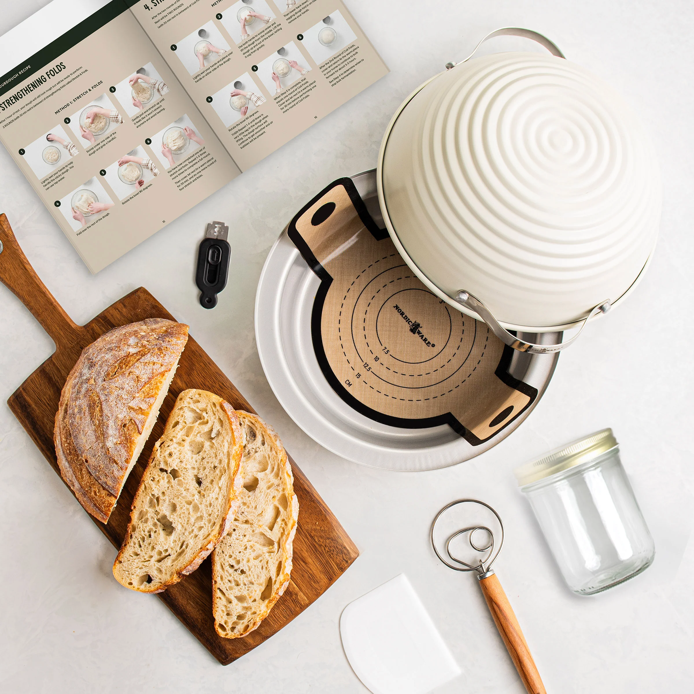 NORDIC WARE SIMPLY SOURDOUGH STARTER KIT - Image 1