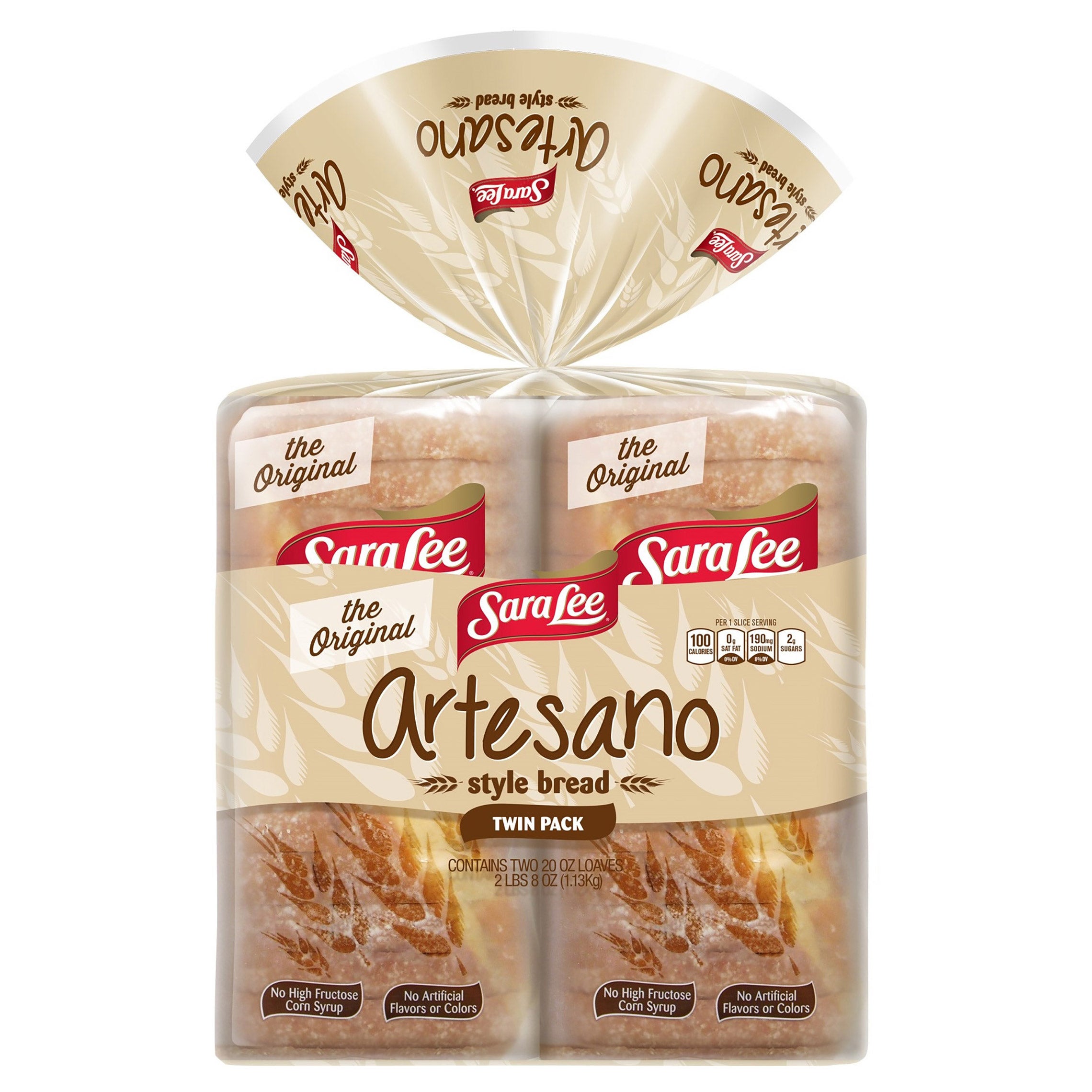 SARA LEE ARTESANO BREAD 2/20 OUNCE LOAVES
