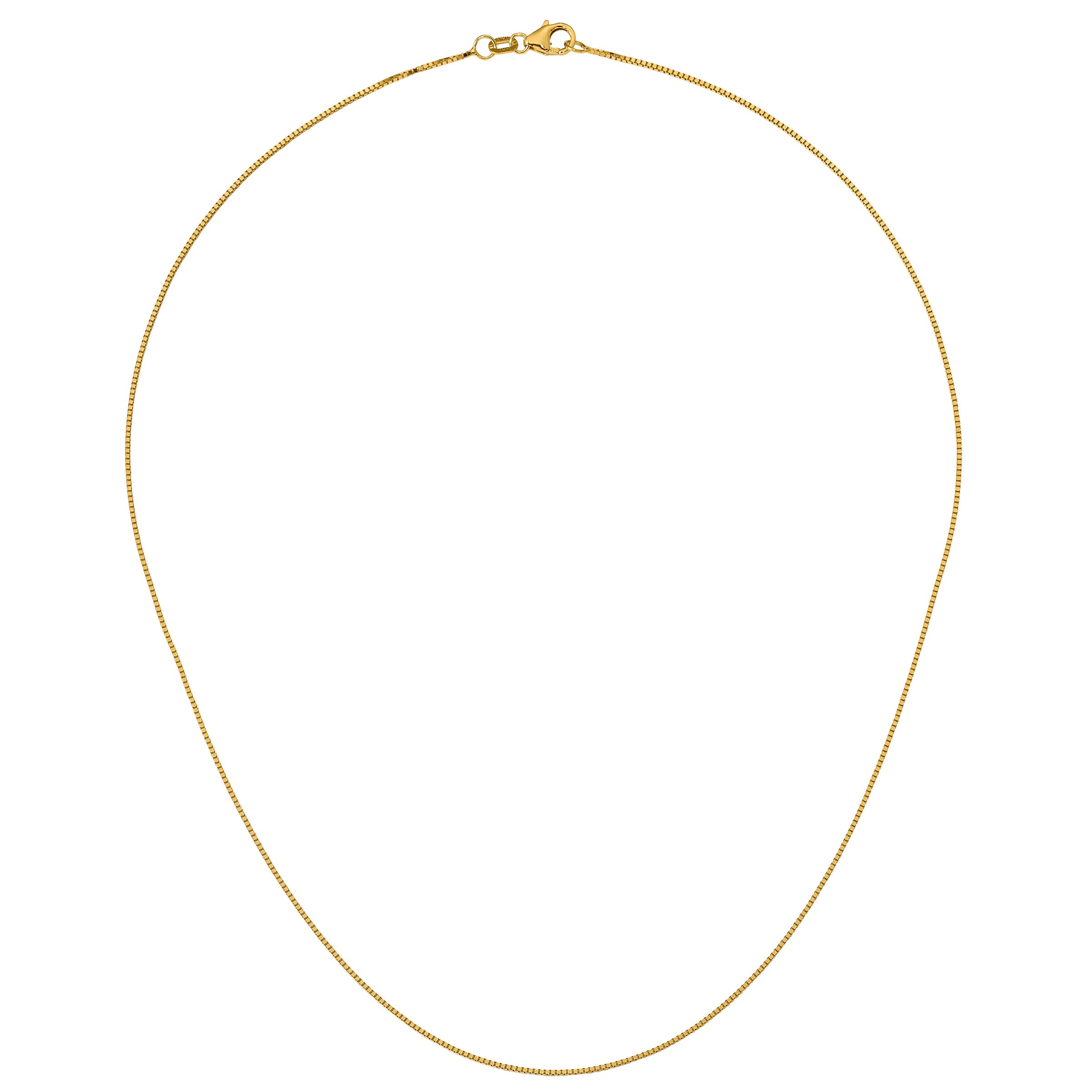14KT YELLOW GOLD 18¨ BOX CHAIN MADE IN ITALY - Image 1