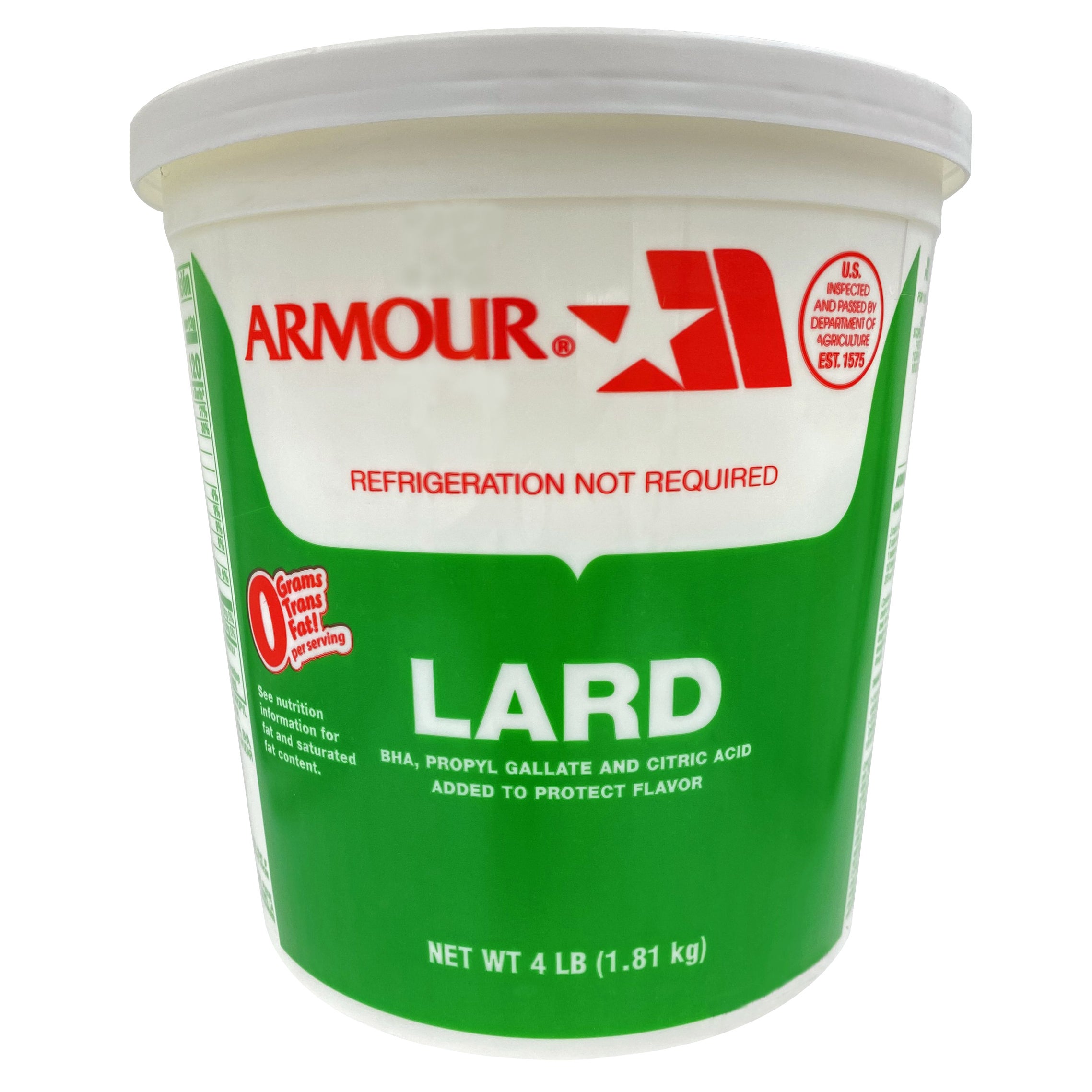 ARMOUR LARD (PORK) 64 OZ