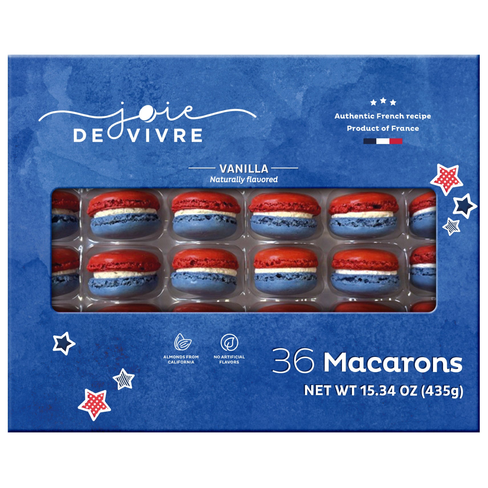 JOI DE VIVRE TRI COLOR MACARON 15.34 OZ (36 COUNT)