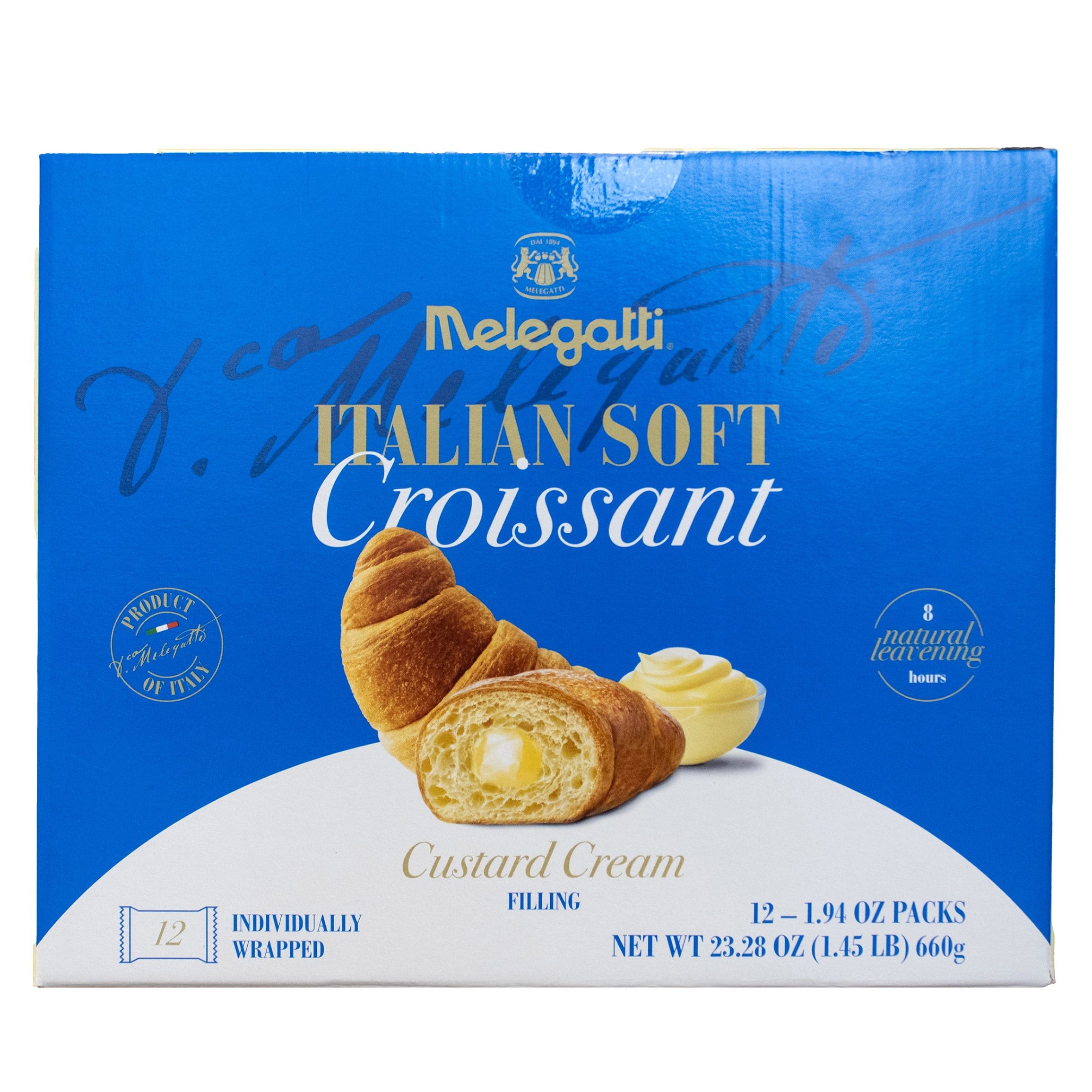 MELEGATTI ITALIAN CROISSANT 12 PACK 1.94 OUNCES EA