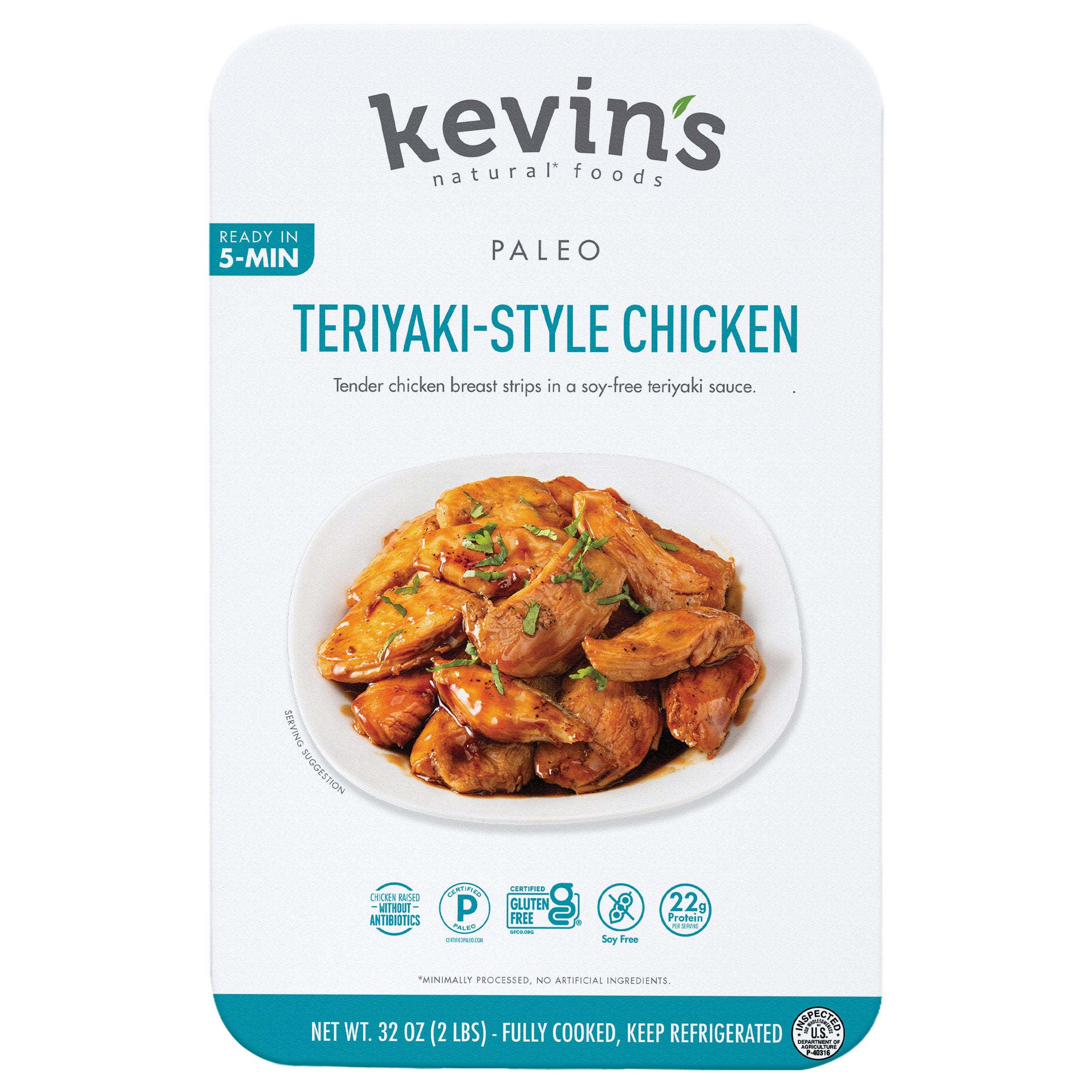 KEVIN'S NATURAL FOODS TERIYAKI CHICKEN 32 OZ