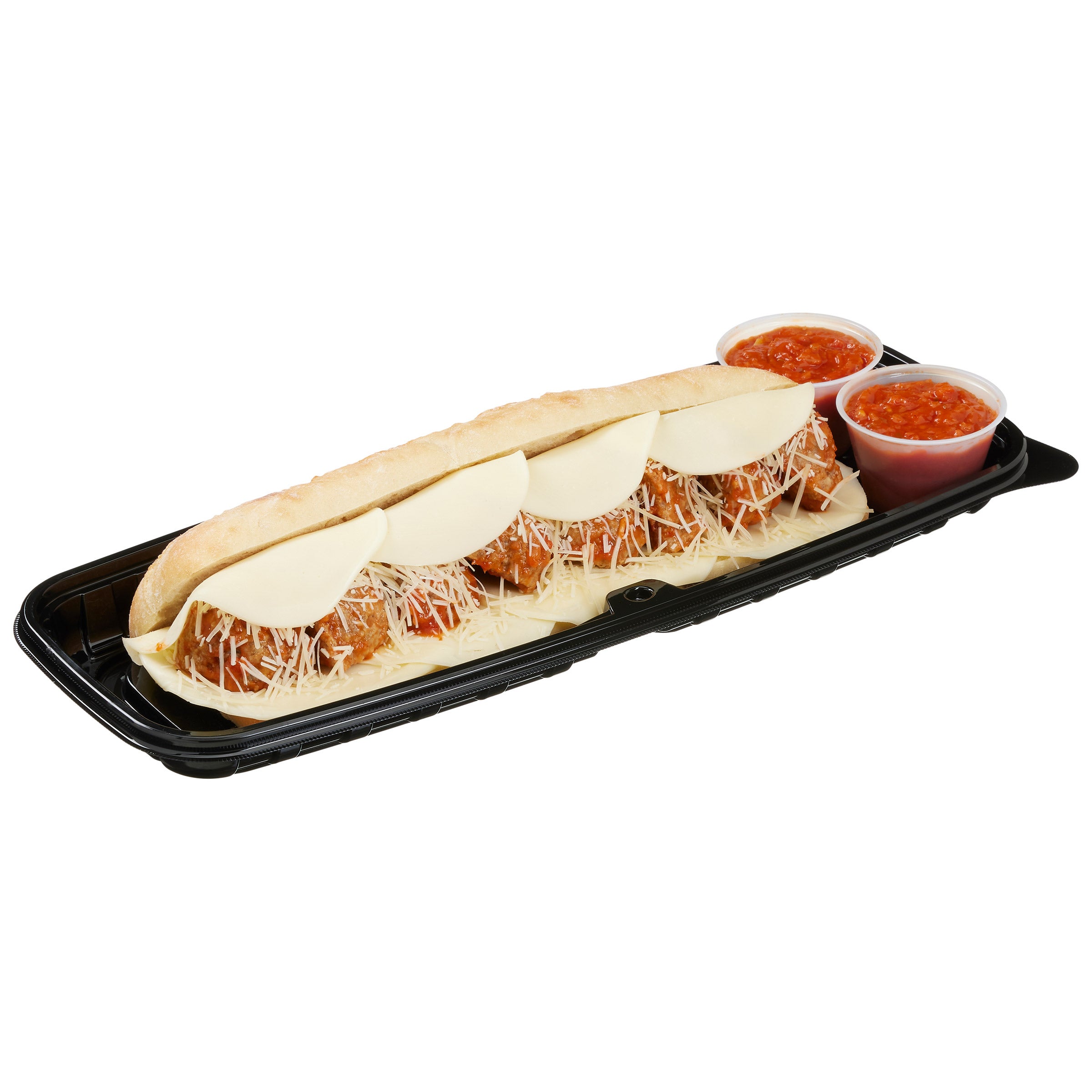 BEEF & PORK MEATBALL SANDWICH W/ MARINARA SAUCE PER LB - Image 1