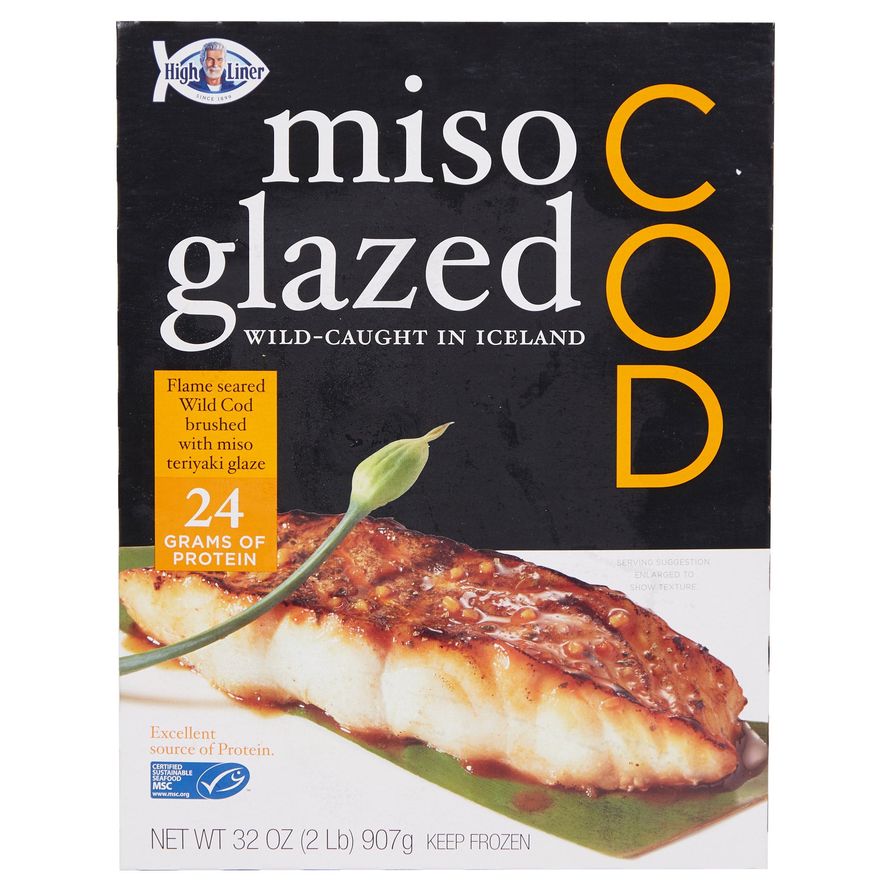 HIGH LINER MISO GLAZED COD 2 LBS