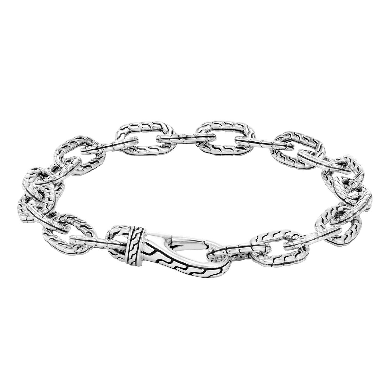 JOHN HARDY STERLING SILVER LINK BRACELET SIZE S - Image 1