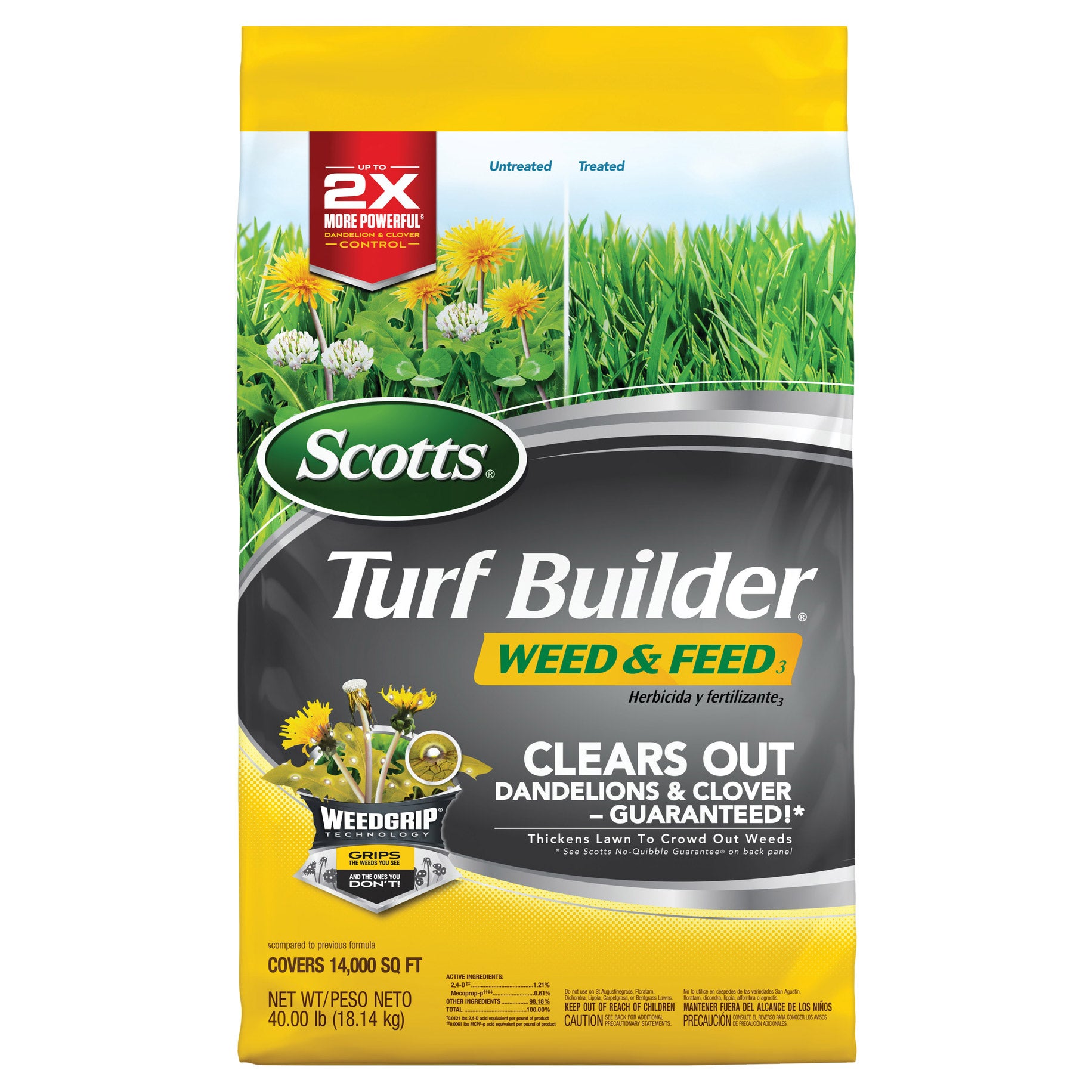 SCOTTS TURF BUILDER WEED & FEED 14M