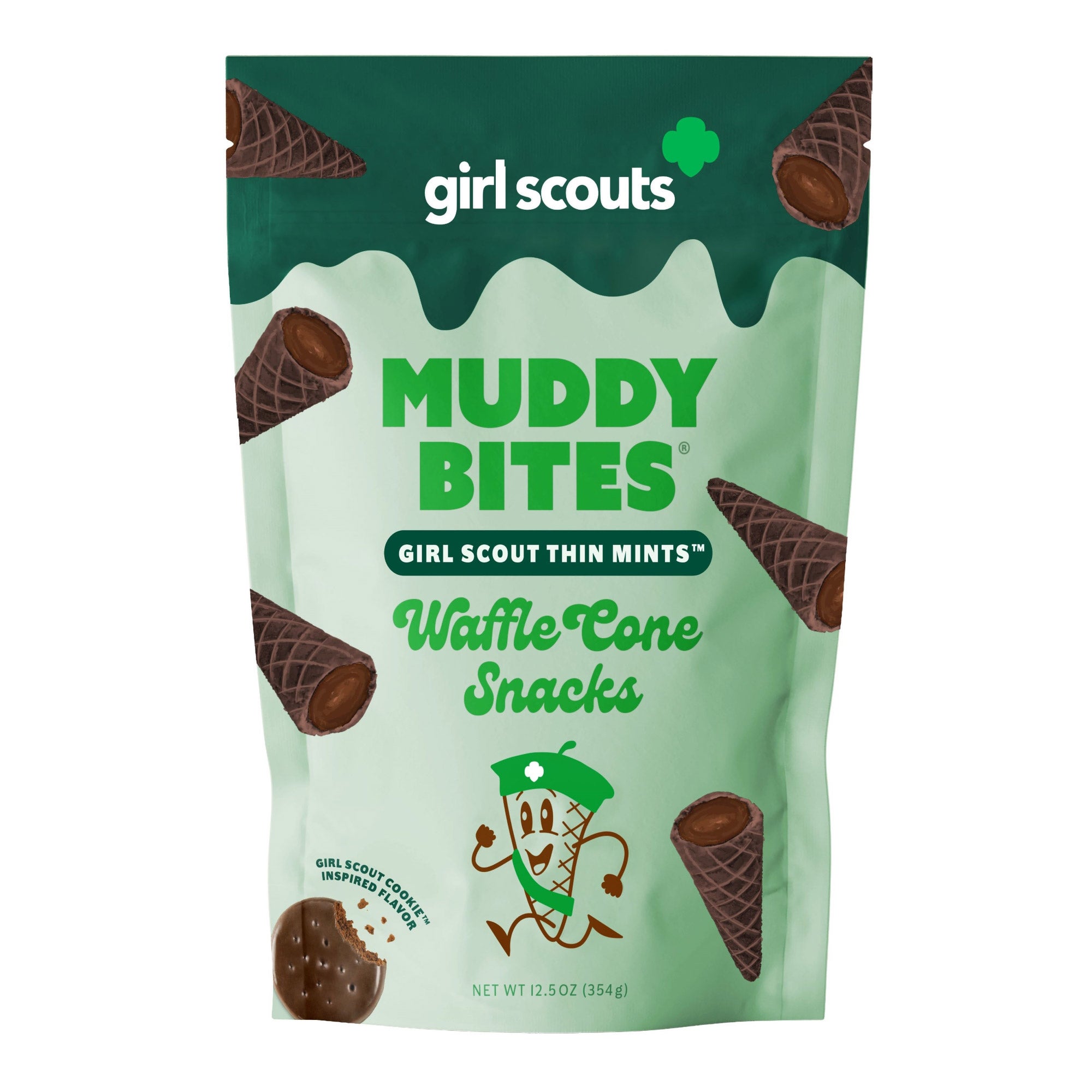 MUDDY BITES GIRL SCOUT THIN MINT 12.5 OUNCE BAG - Image 1