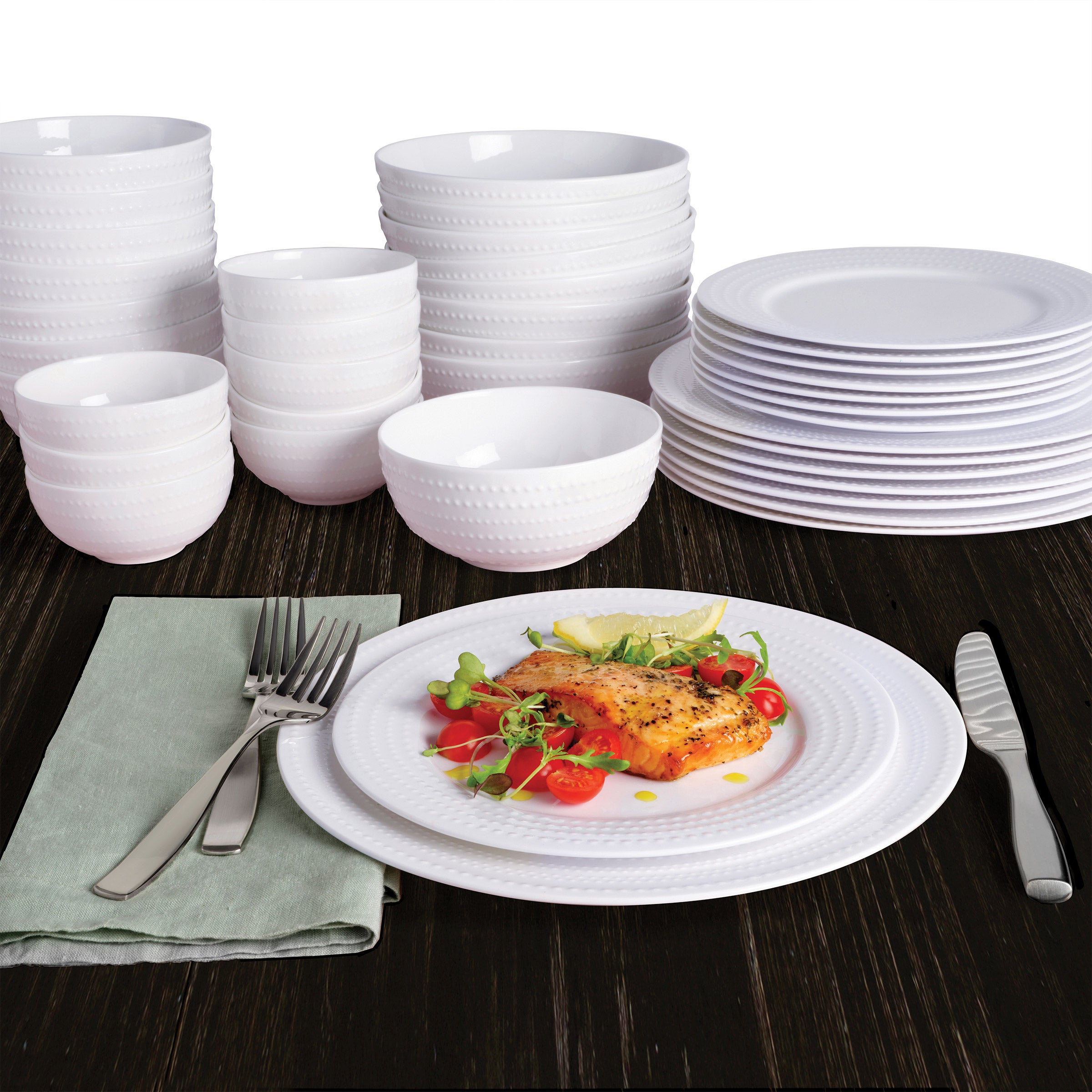 MIKASA 40-PIECE BONE CHINA NELLIE DINNERWARE SET - Image 1