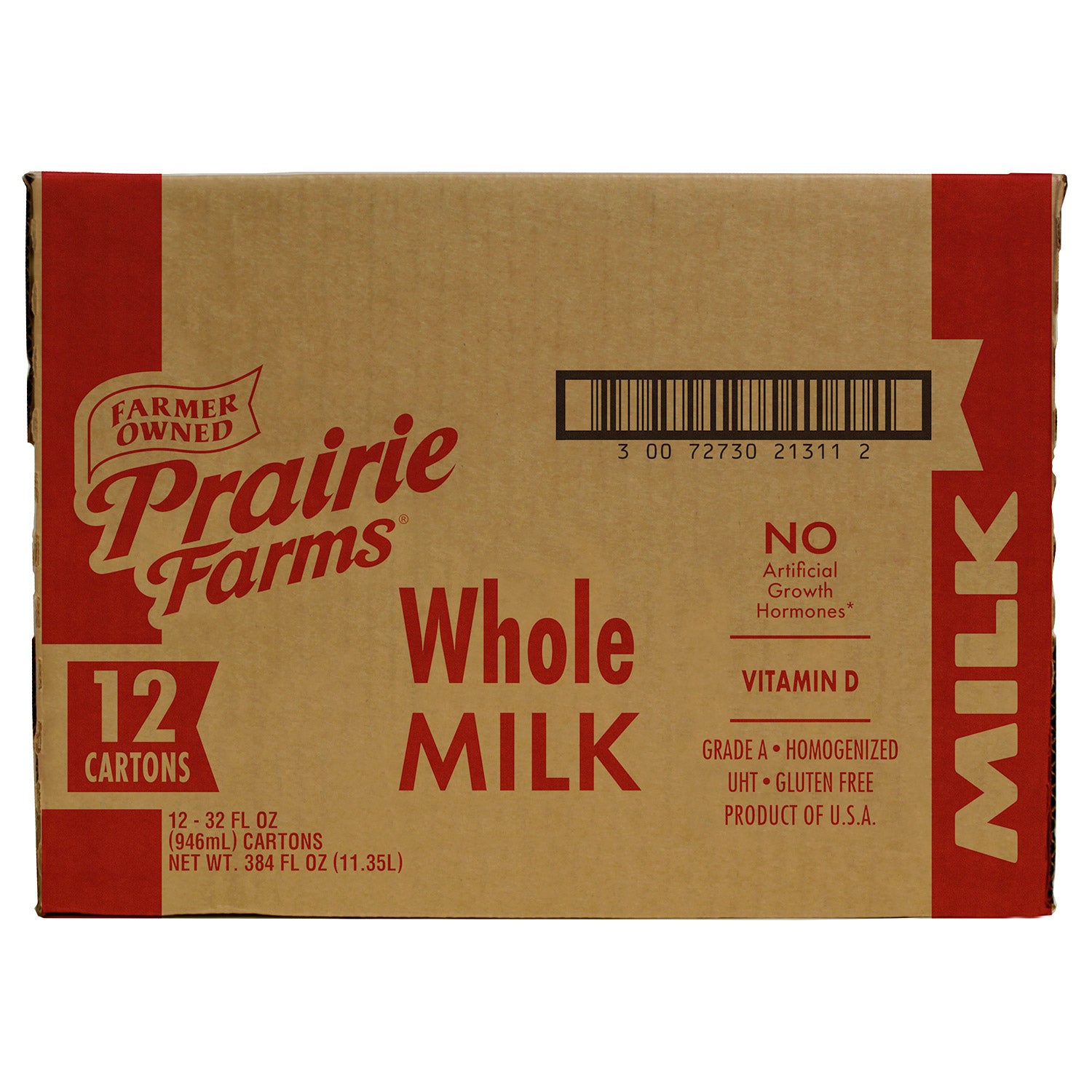 PRAIRIE FARMS WHOLE MILK 12/32 OZ