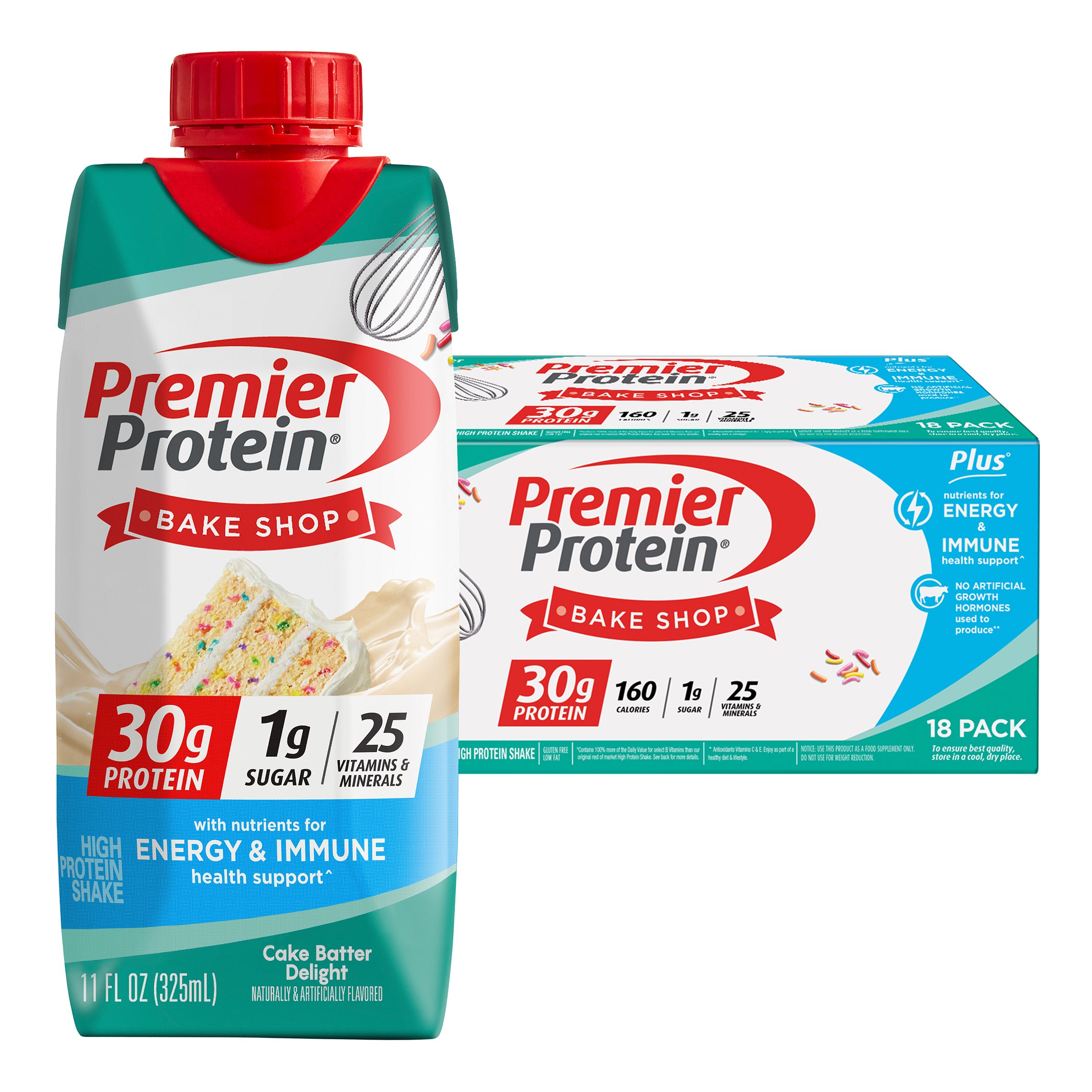PREMIER PROTEIN CAKE BATTER SHAKES 11 FL OZ/18 PK - Image 1