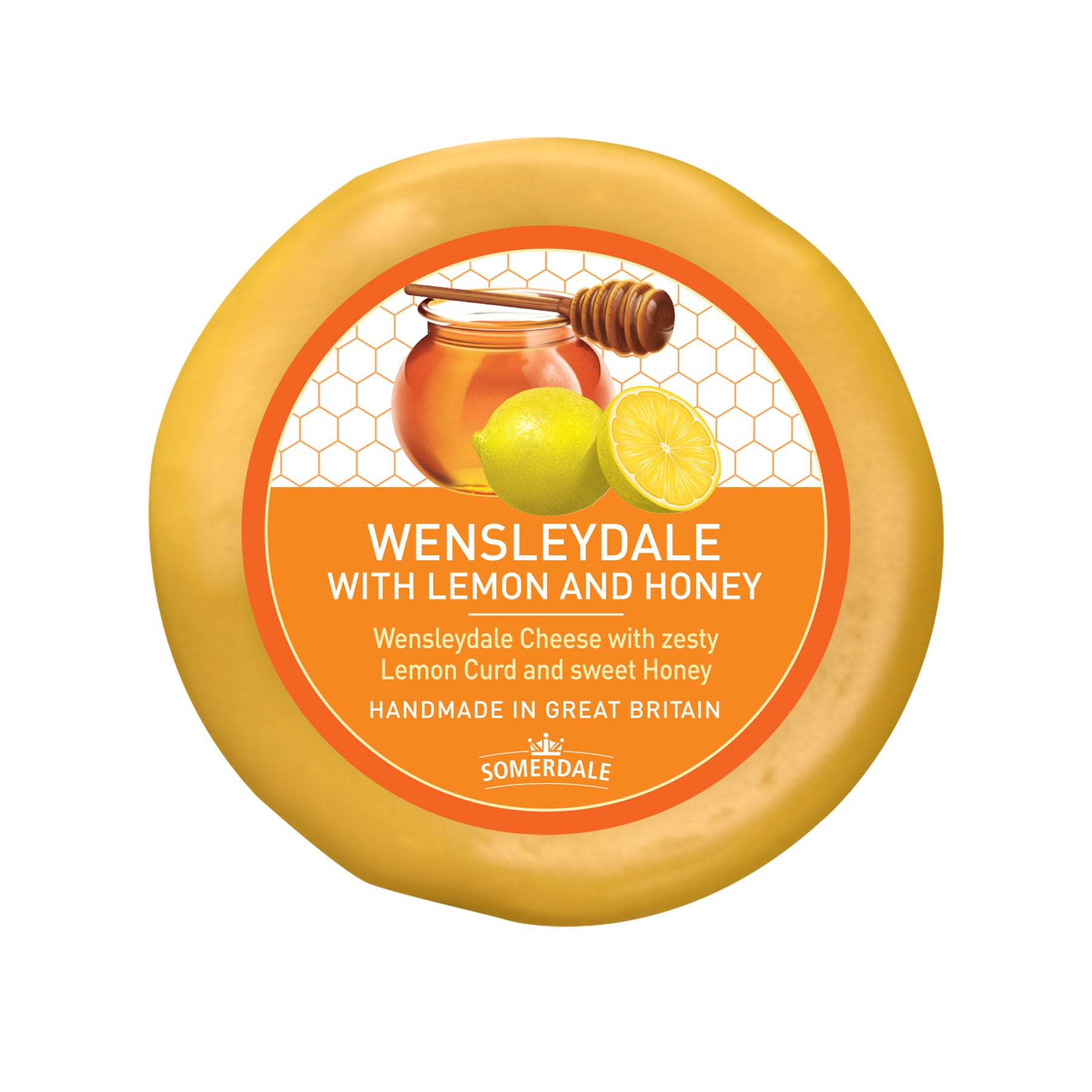 SOMERDALE WENSLEYDALE LEMON AND HONEY 14 OZ - Image 1