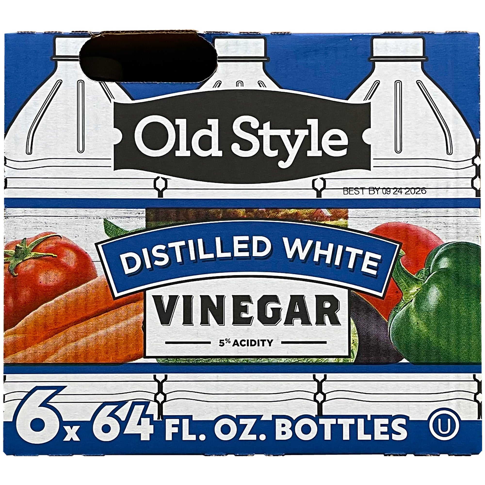 OLD STYLE WHITE VINEGAR 6/64 OZ