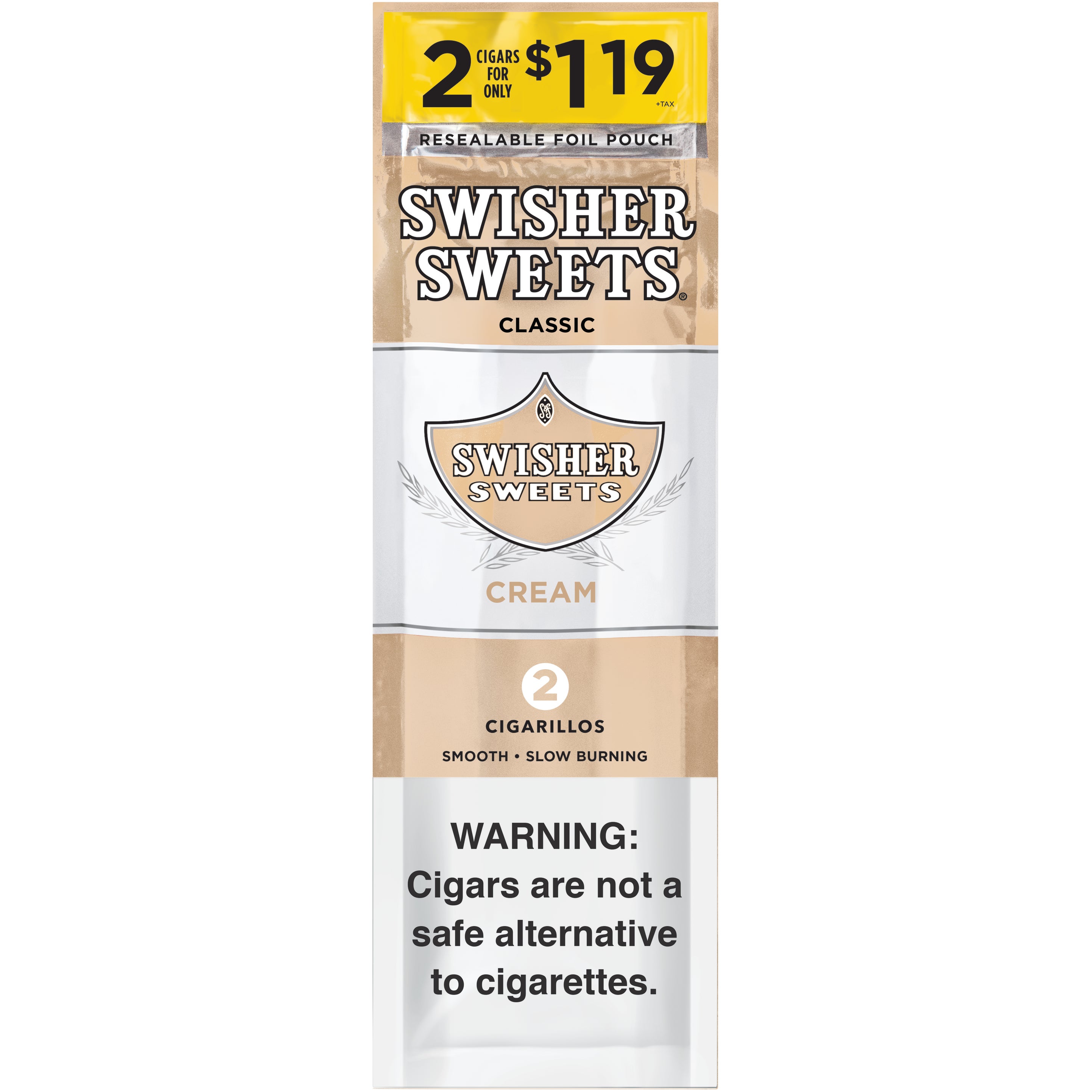 SWISHER SWEETS CREAM CIGARILLOS 30/2CT $1.19 PP