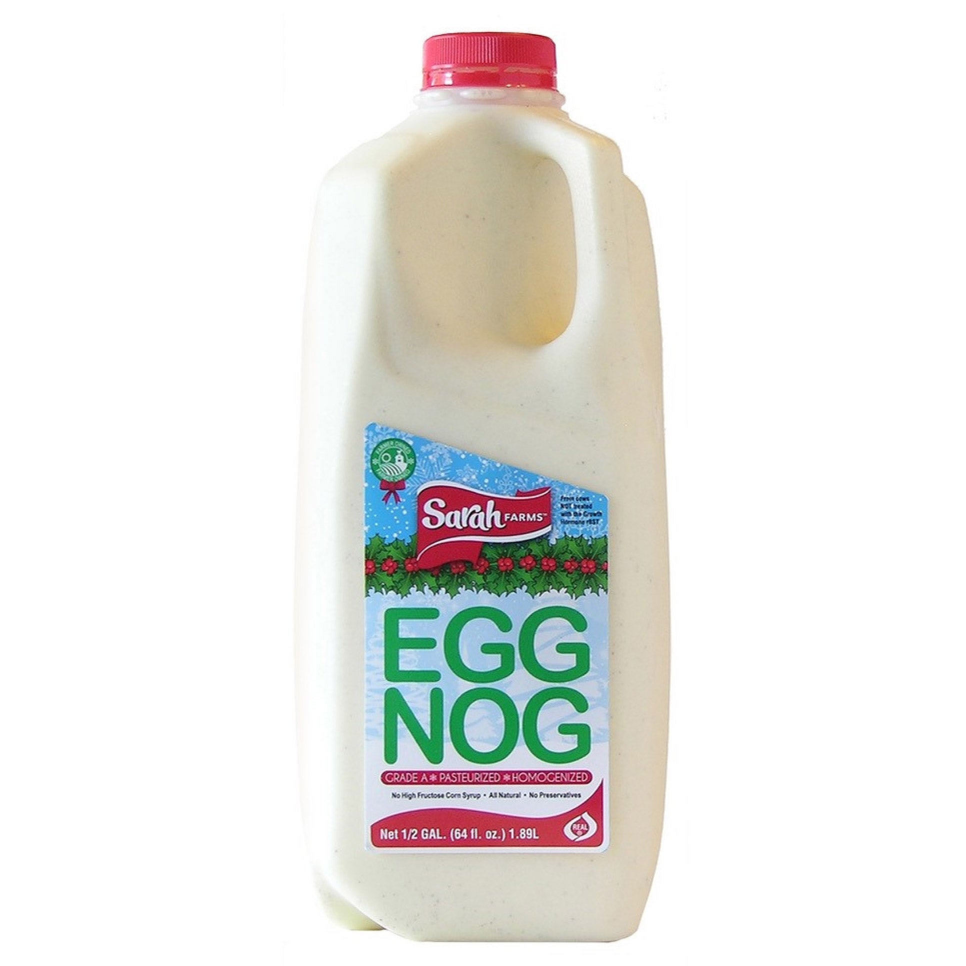 SARAH FARMS EGG NOG 64 OZ - Image 1