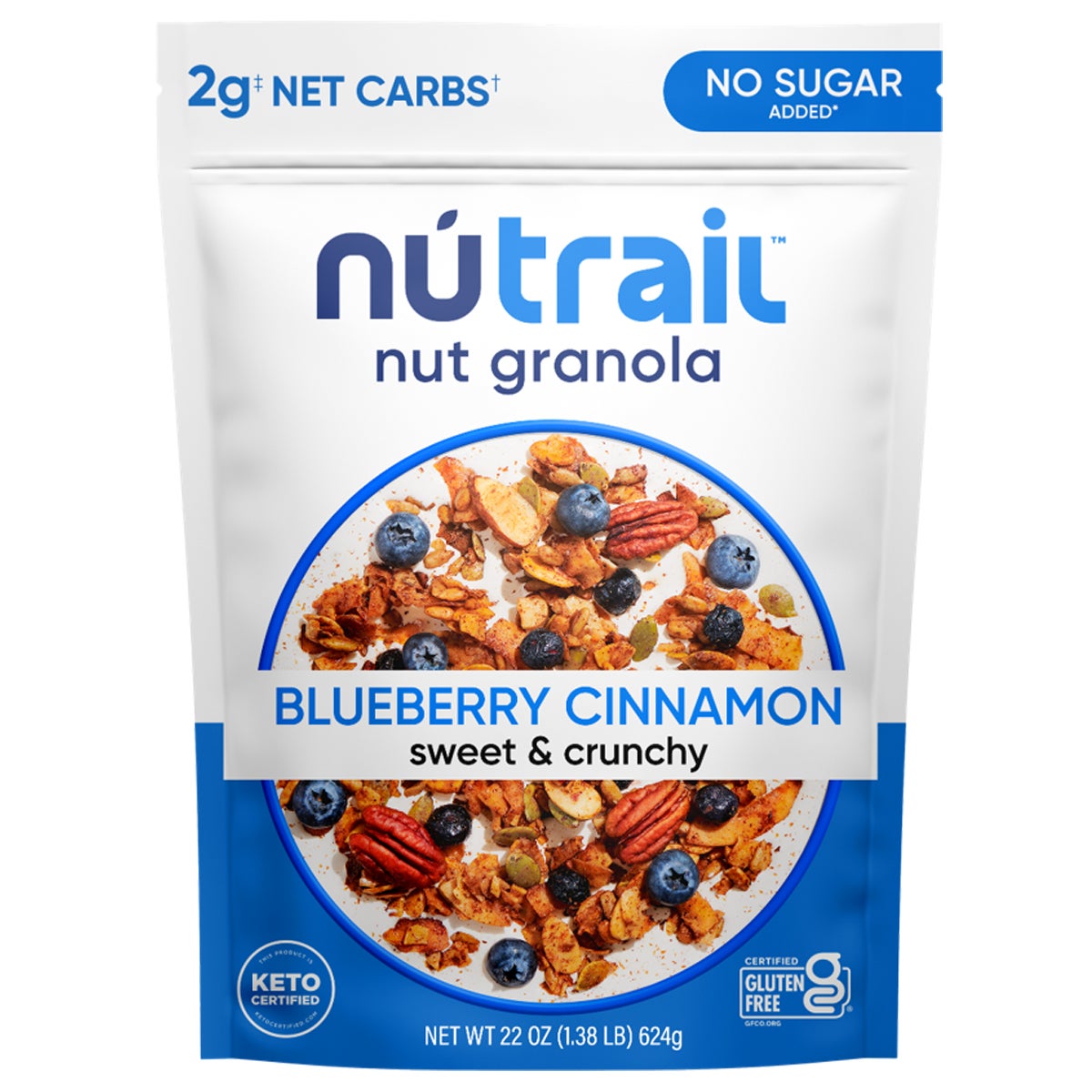 NU TRAIL GRANOLA BLUEBERRY CINNAMON 22 OZ - Image 1