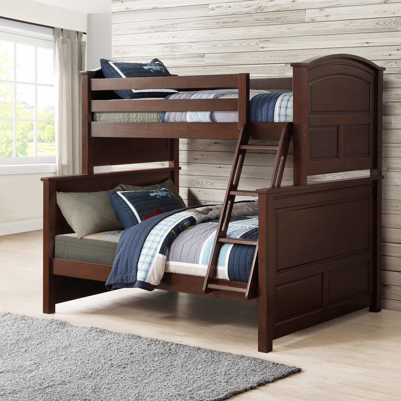 BAYSIDE FURNISHINGS TWIN OVER FULL BUNKBED - Image 1