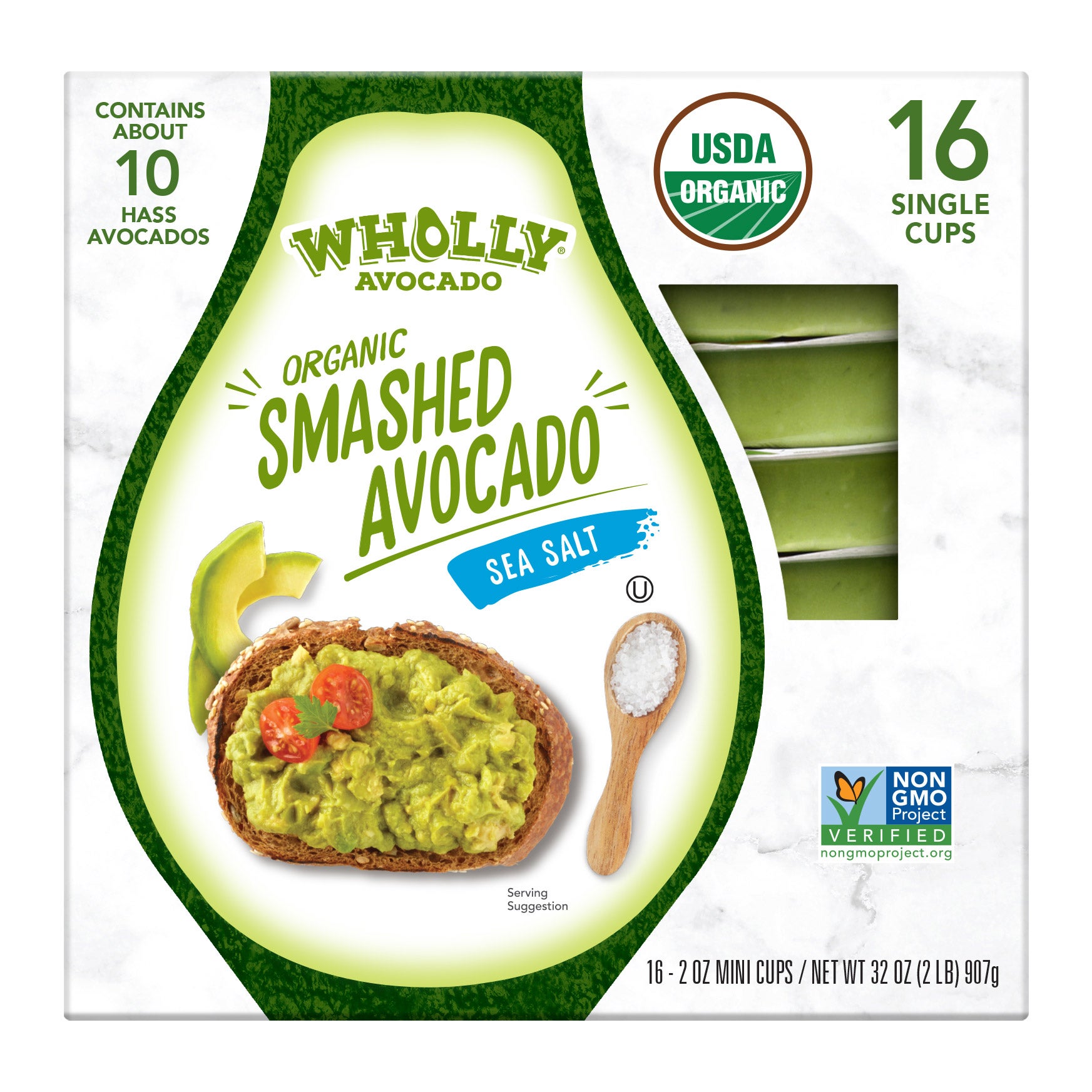 WHOLLY ORGANIC SMASHED AVOCADO 16/2 OZ - Image 1