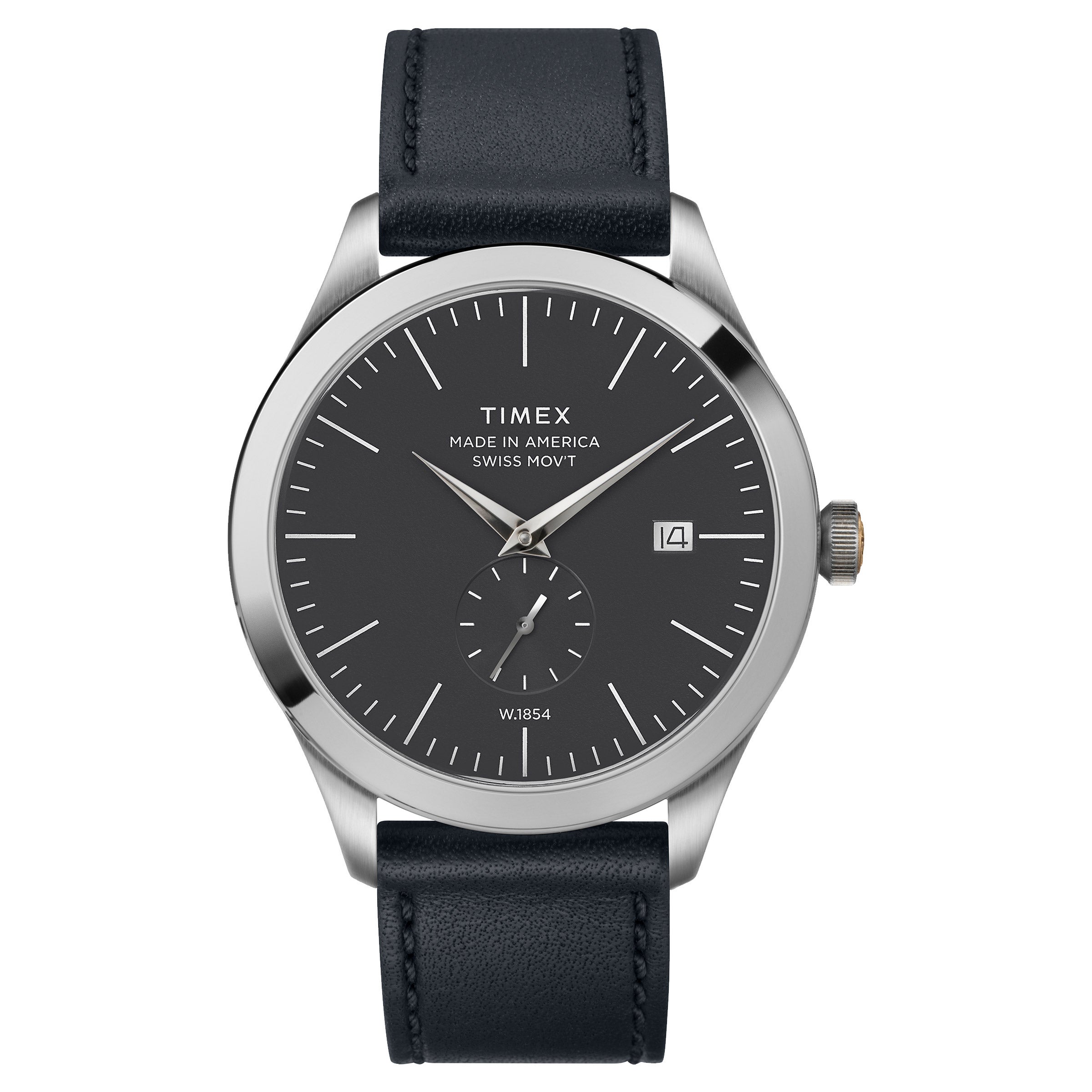 TIMEX AMERICAN DOCUMENTS STEEL QUARTZ MENS WATCH