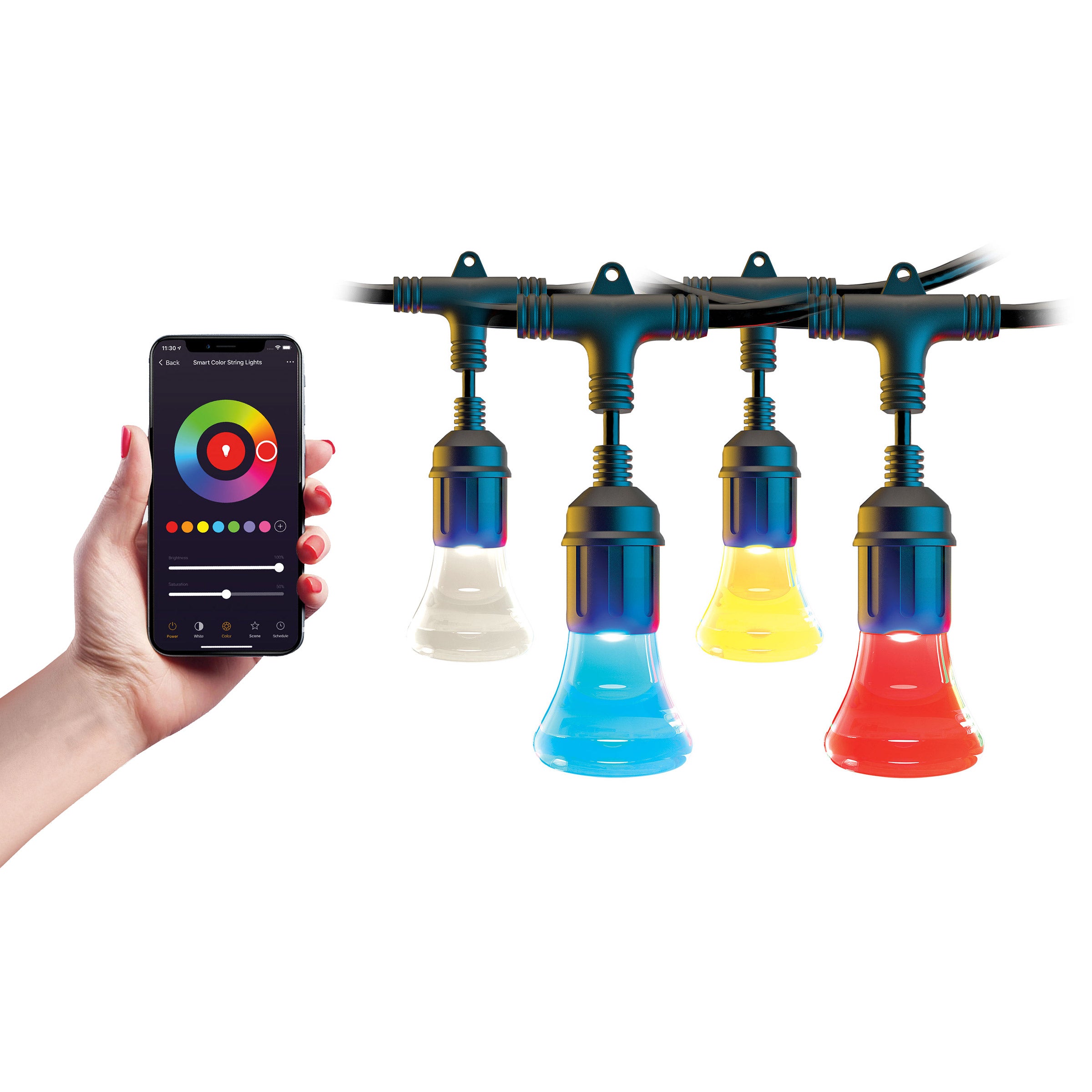 ATOMI 36' SMART LED COLOR STRING LIGHT ^ - Image 1