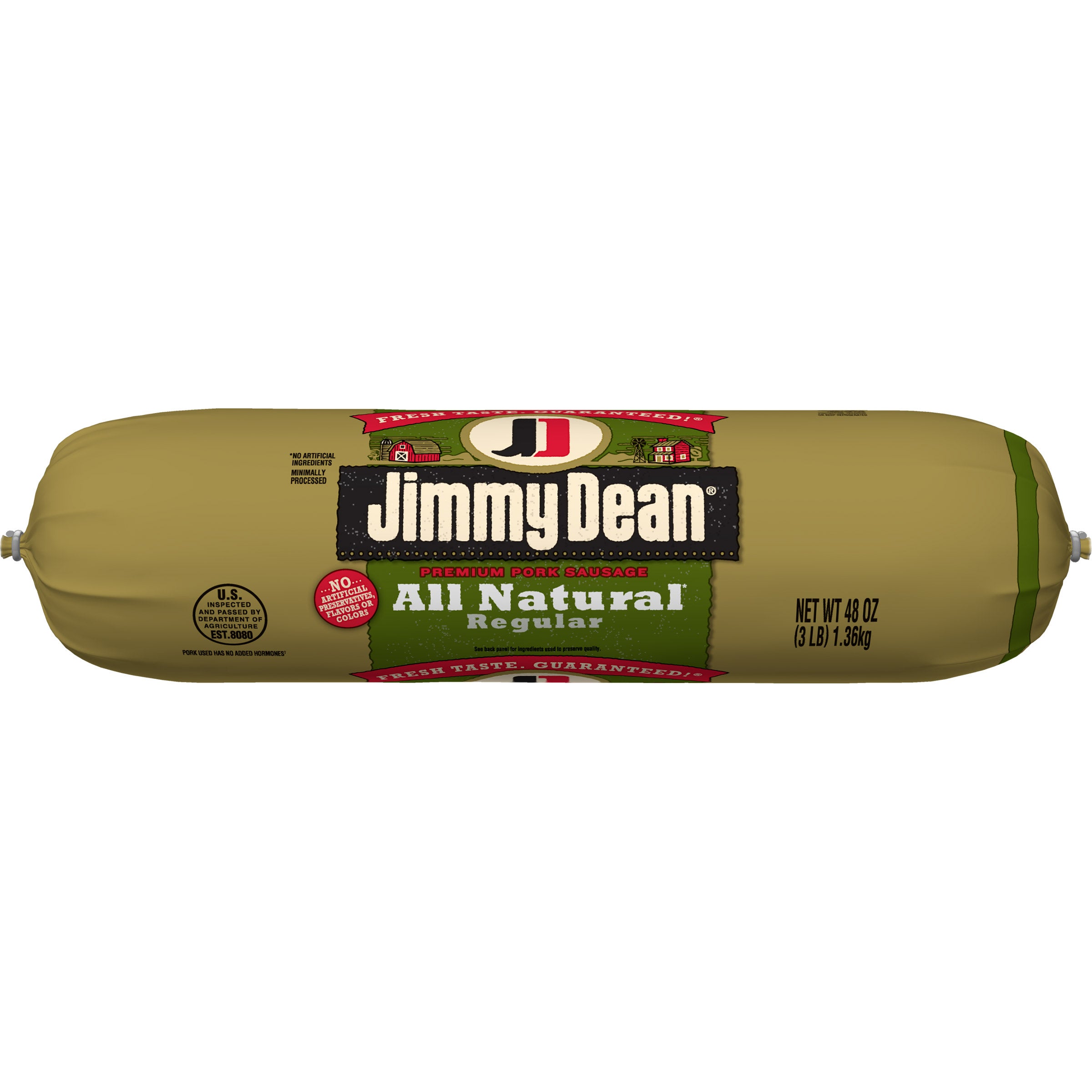 JIMMY DEAN ALL NATURAL PREMIUM PORK SAUSAGE 3 LBS.