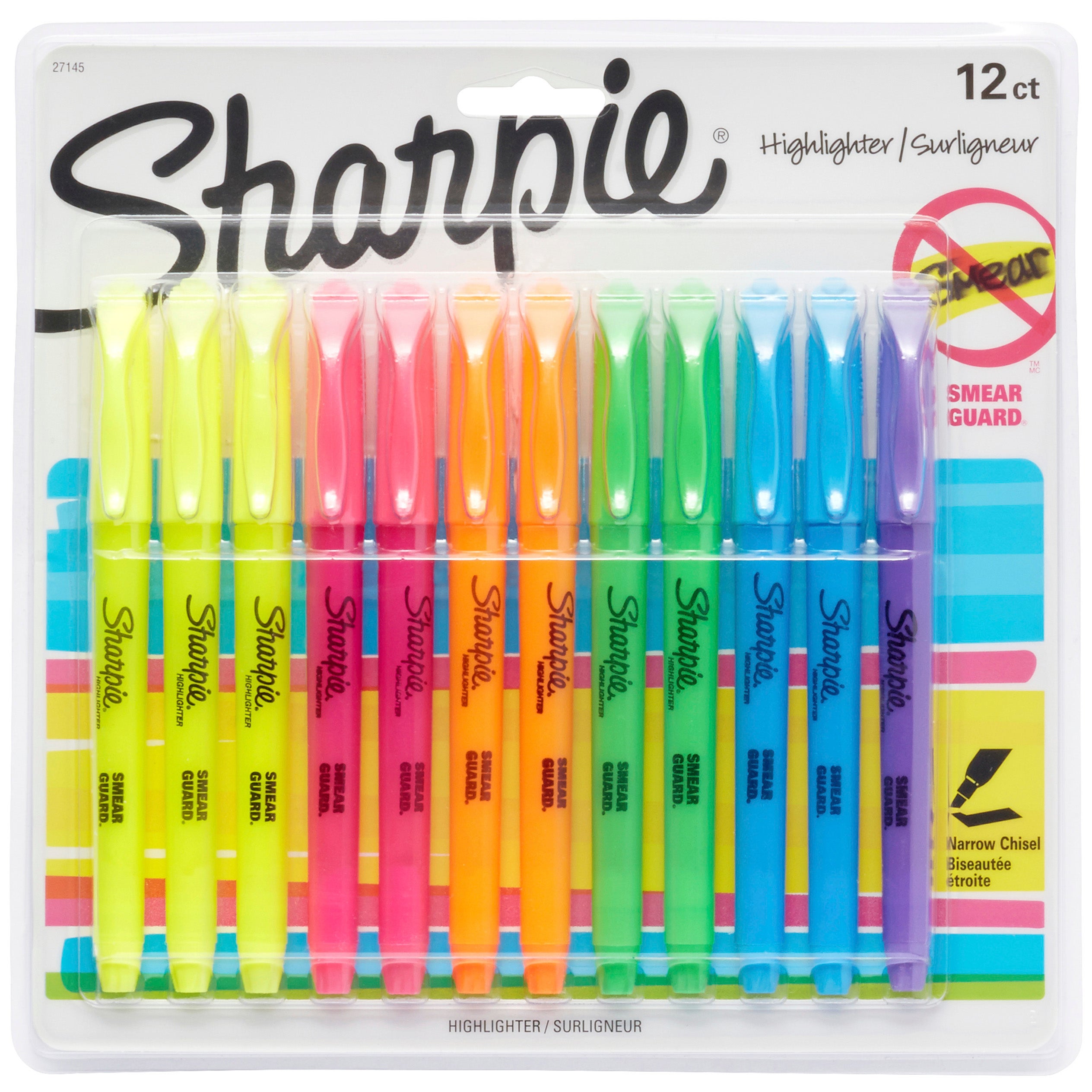 SHARPIE ACCENT ASSORTED HILITERS SAN27145 12CT - Image 1