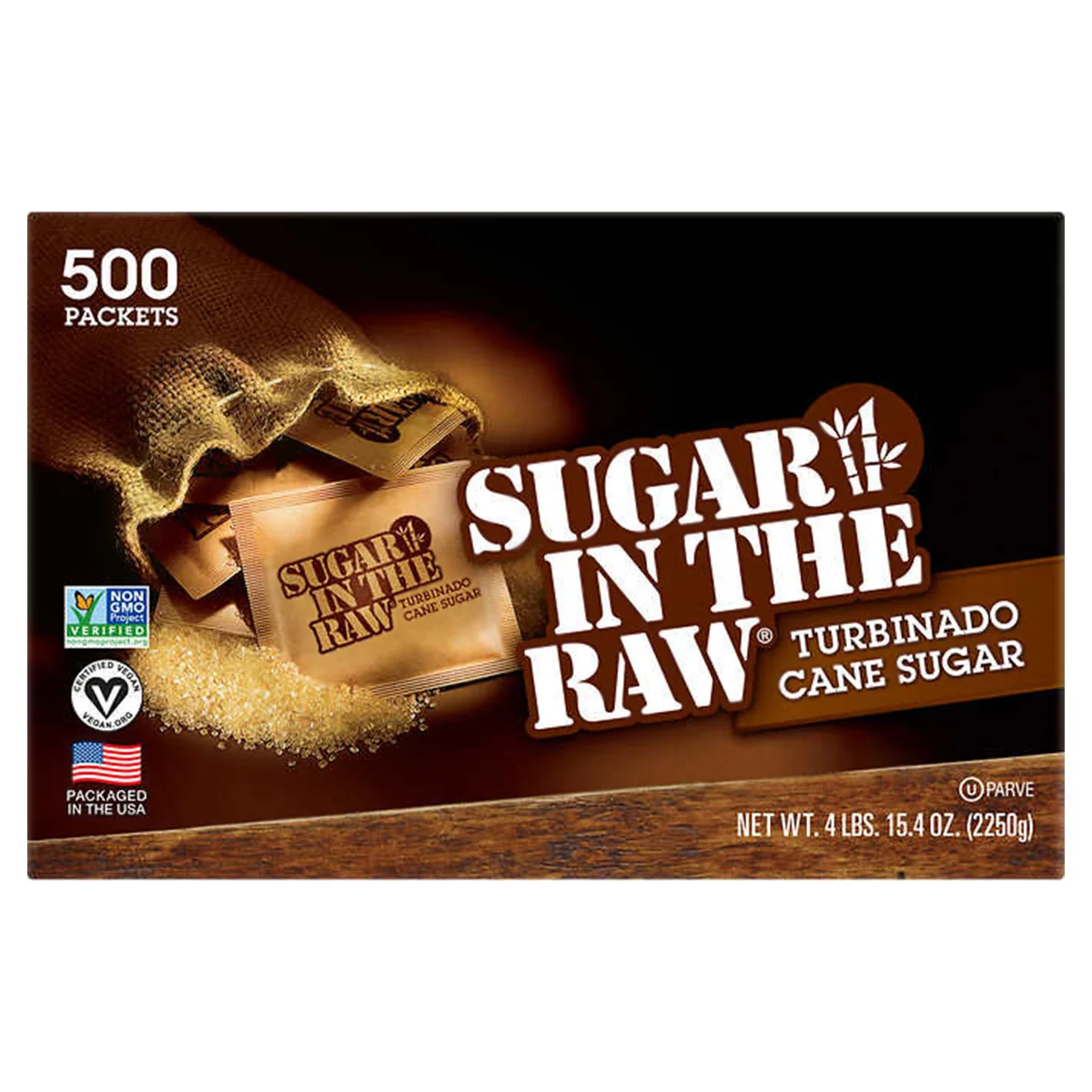 SUGAR IN THE RAW SUGAR PACKETS 500 CT - Image 1