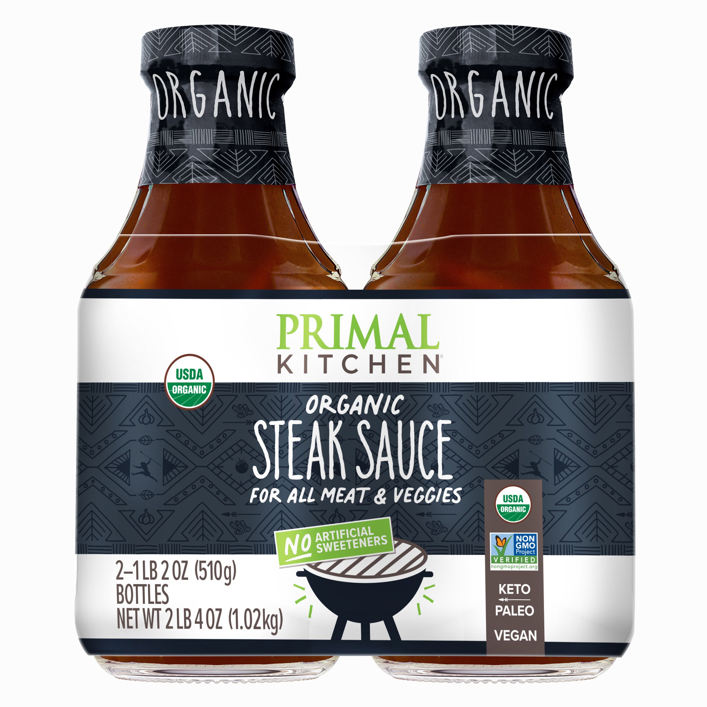 PRIMAL KITCHEN ORGANIC STEAK SAUCE 2/18 OZ - Image 1