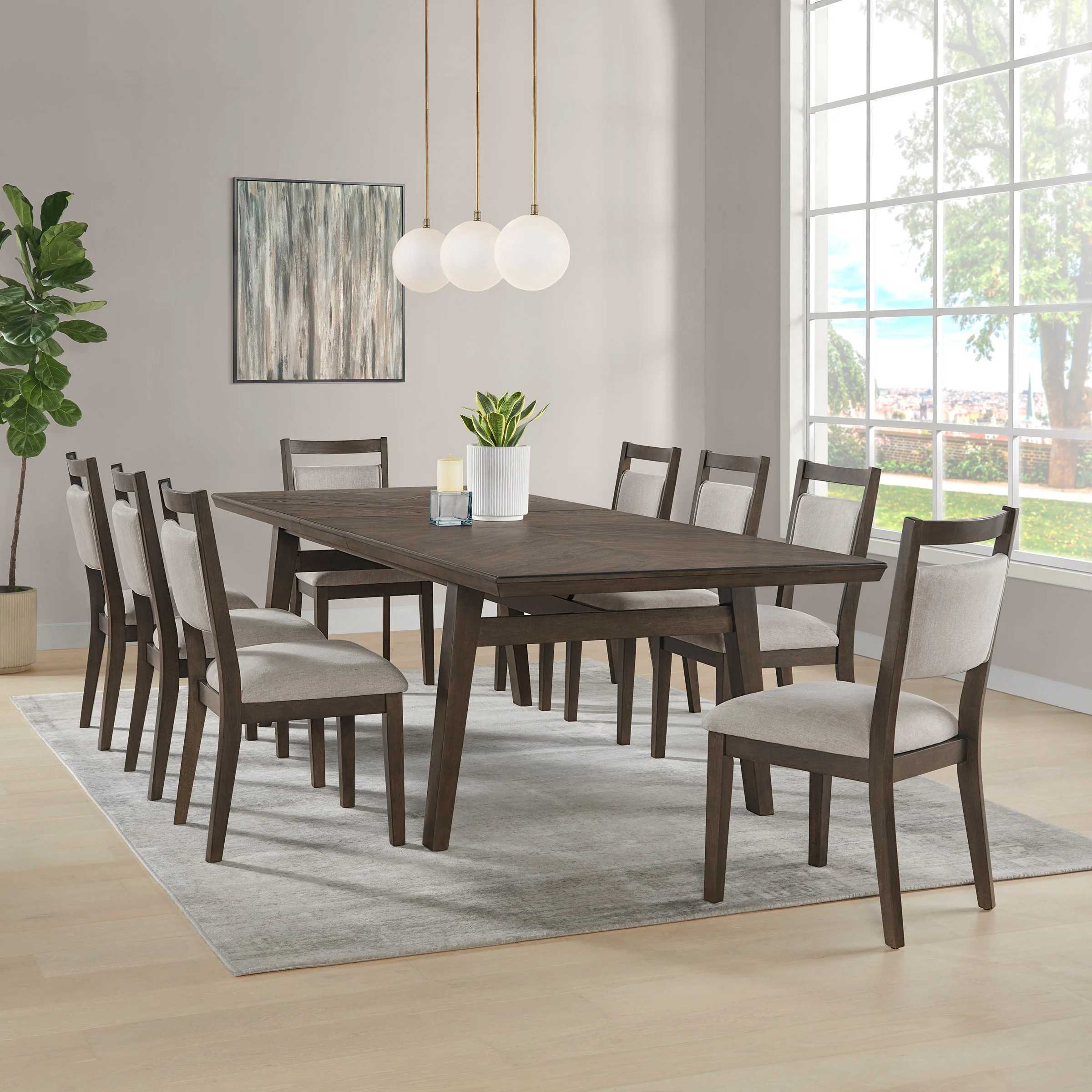 THOMASVILLE ANACORTES 9-PIECE DINING SET