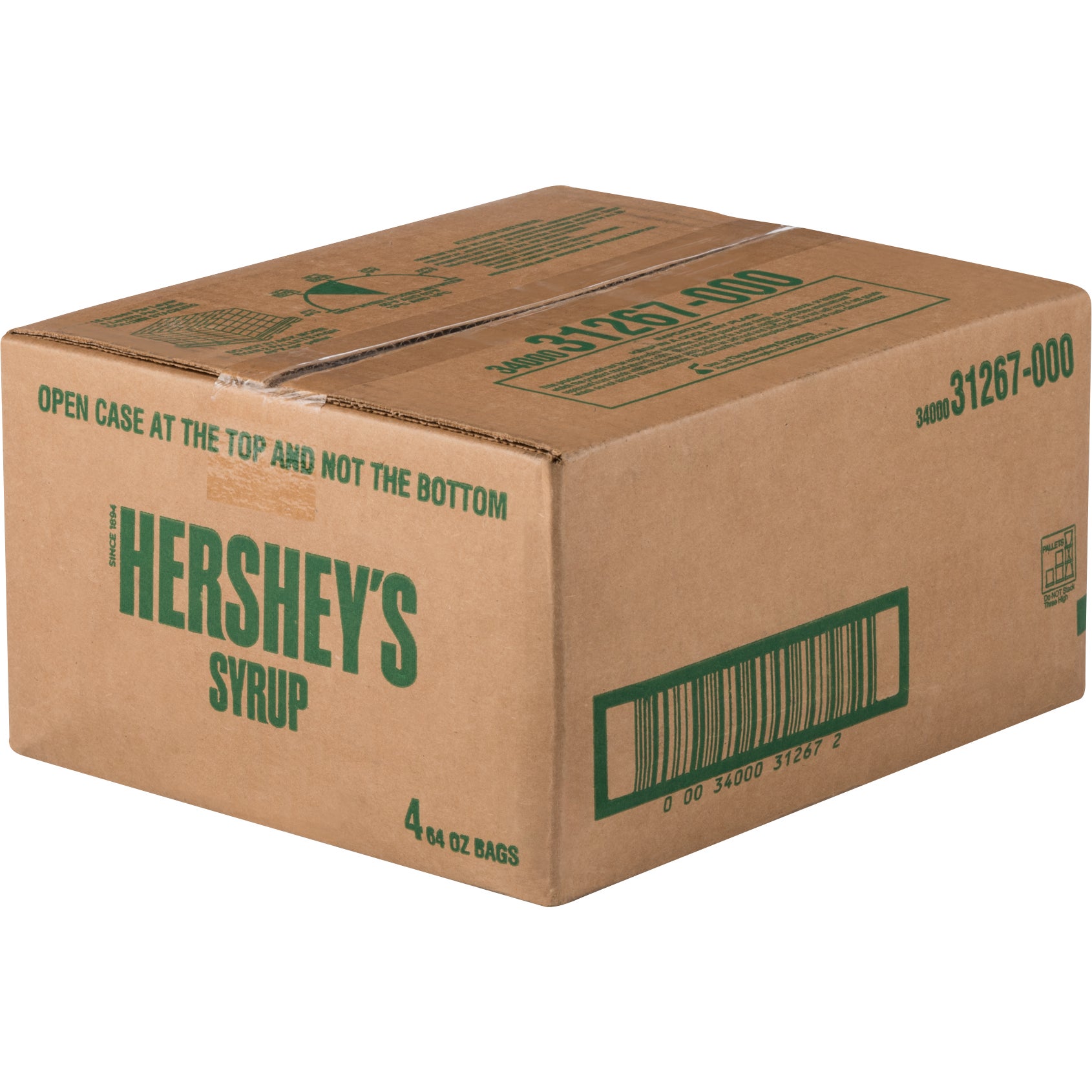 HERSHEY'S CHOCOLATE SYRUP 4-64 OZ BAGS OF SYRUP - Image 1