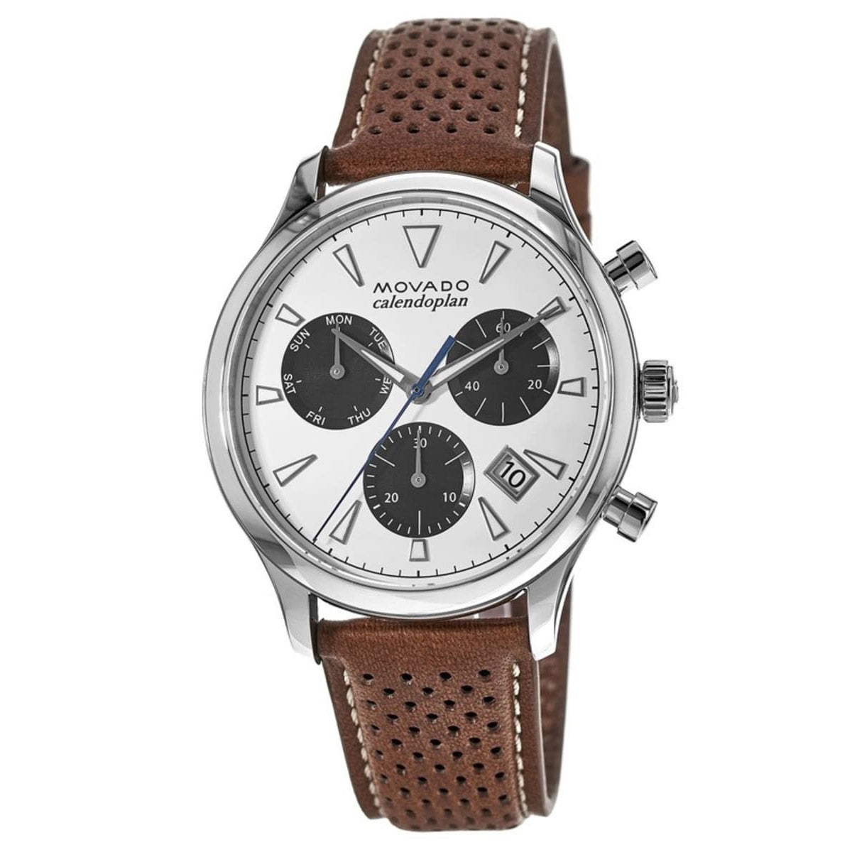 MOVADO HERITAGE WHITE DIAL MEN'S QUARTZ WATCH - Image 1
