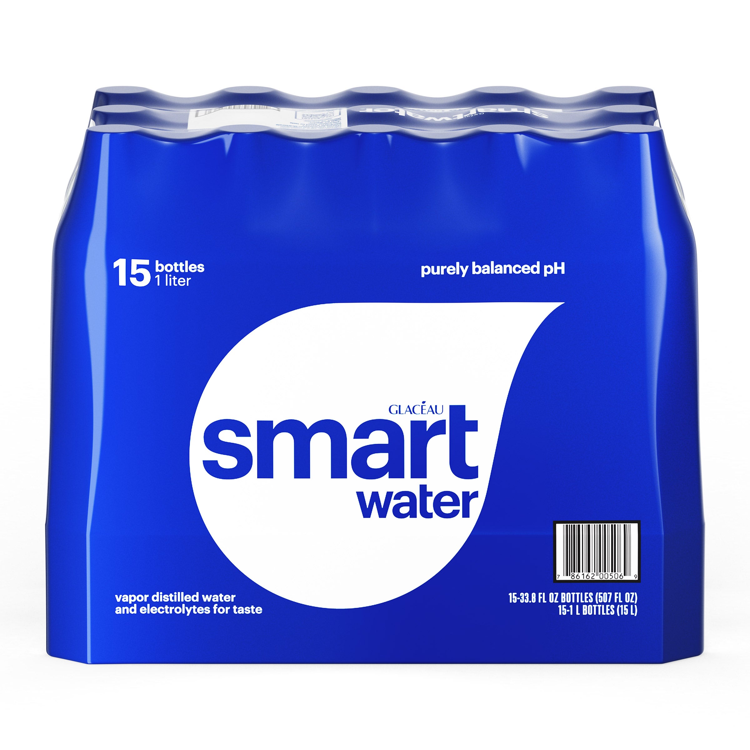 GLACEAU SMARTWATER 15/1 LTR BOTTLES