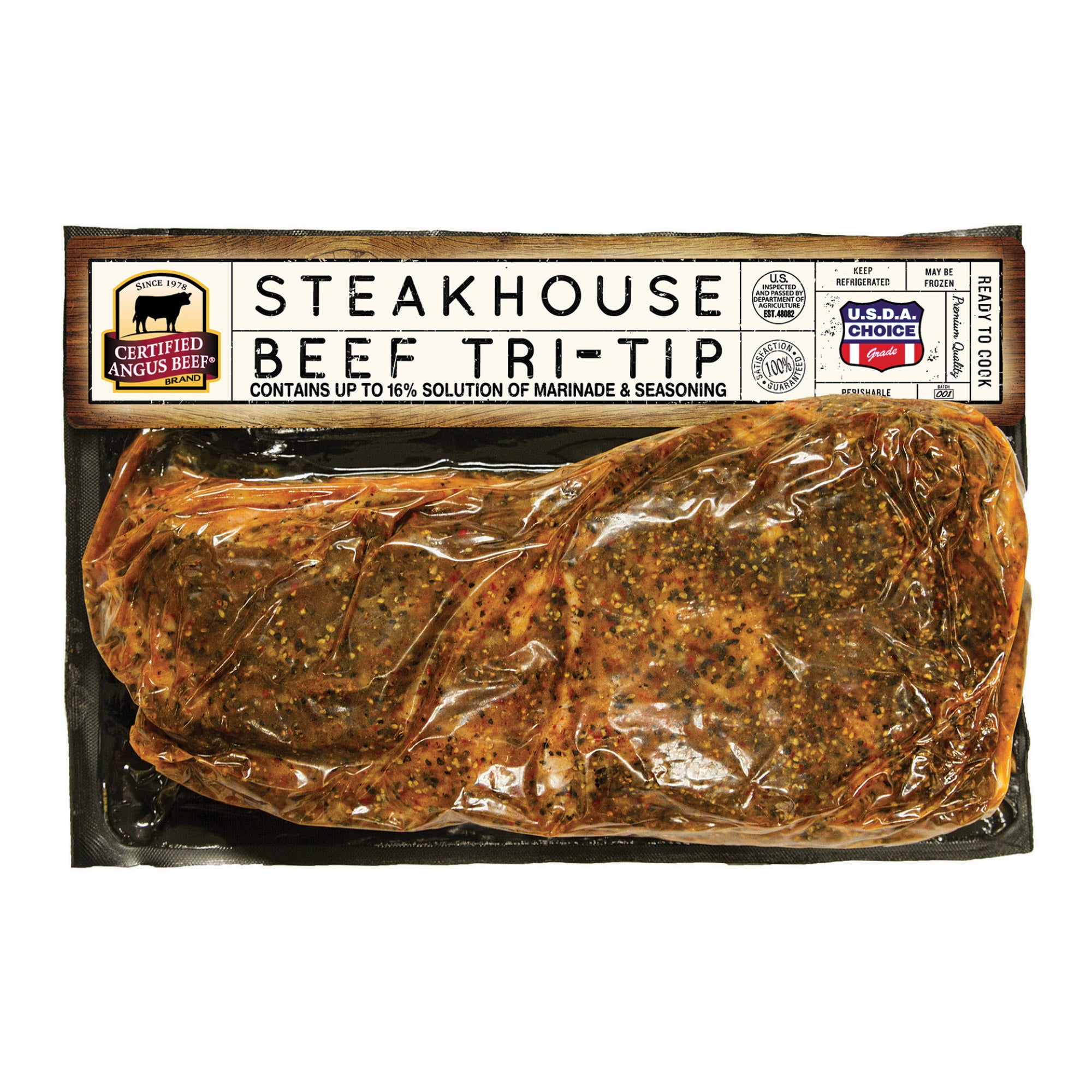 CERTIFIED ANGUS BEEF STEAKHOUSE TRI-TIP PRICE PER POUND