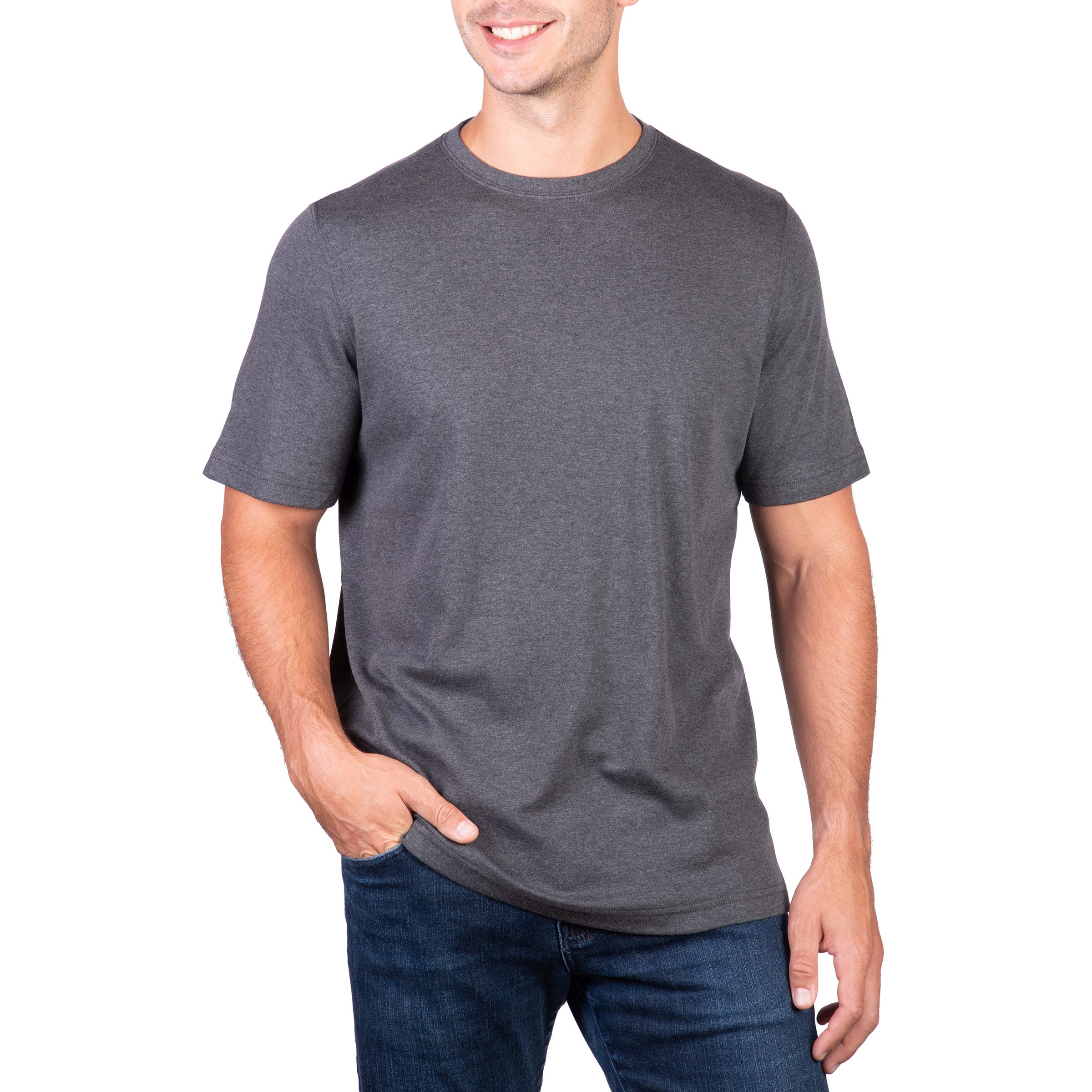 KIRKLAND SIGNATURE MEN'S PIMA TEE - Image 1