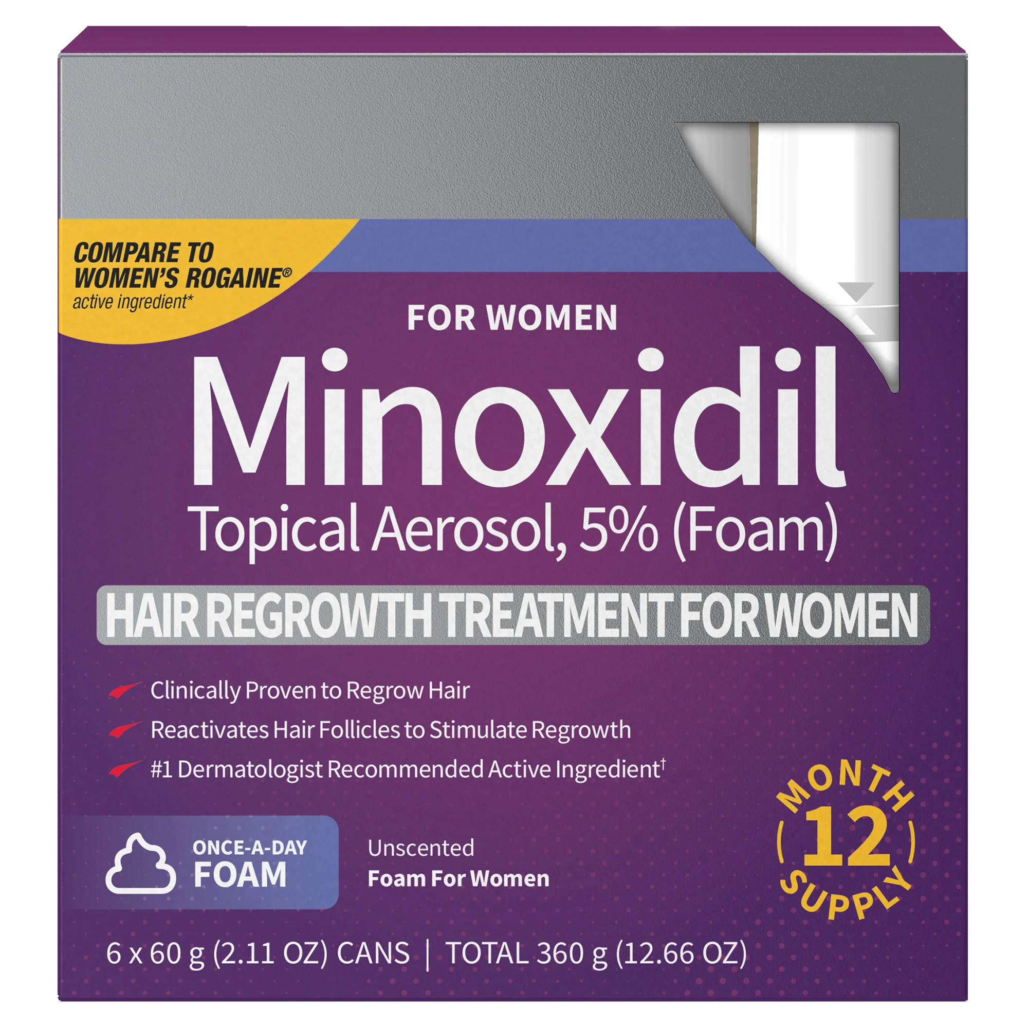 MINOXIDIL FOR WOMEN TOPICAL FOAM 6/2.11 OZ
