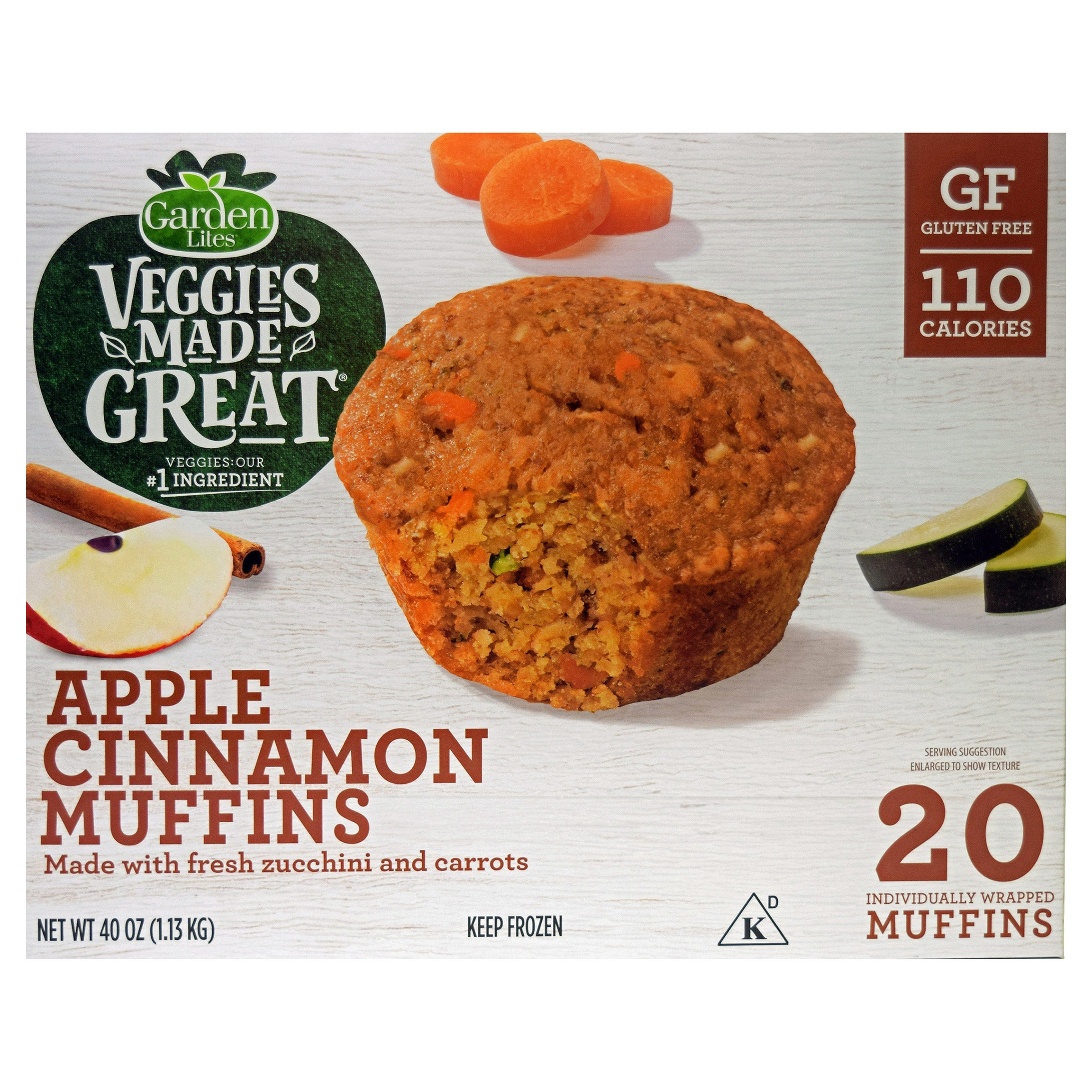 VEGGIES MADE GREAT APPLE CINNAMON MUFFIN 20 CT - Image 1