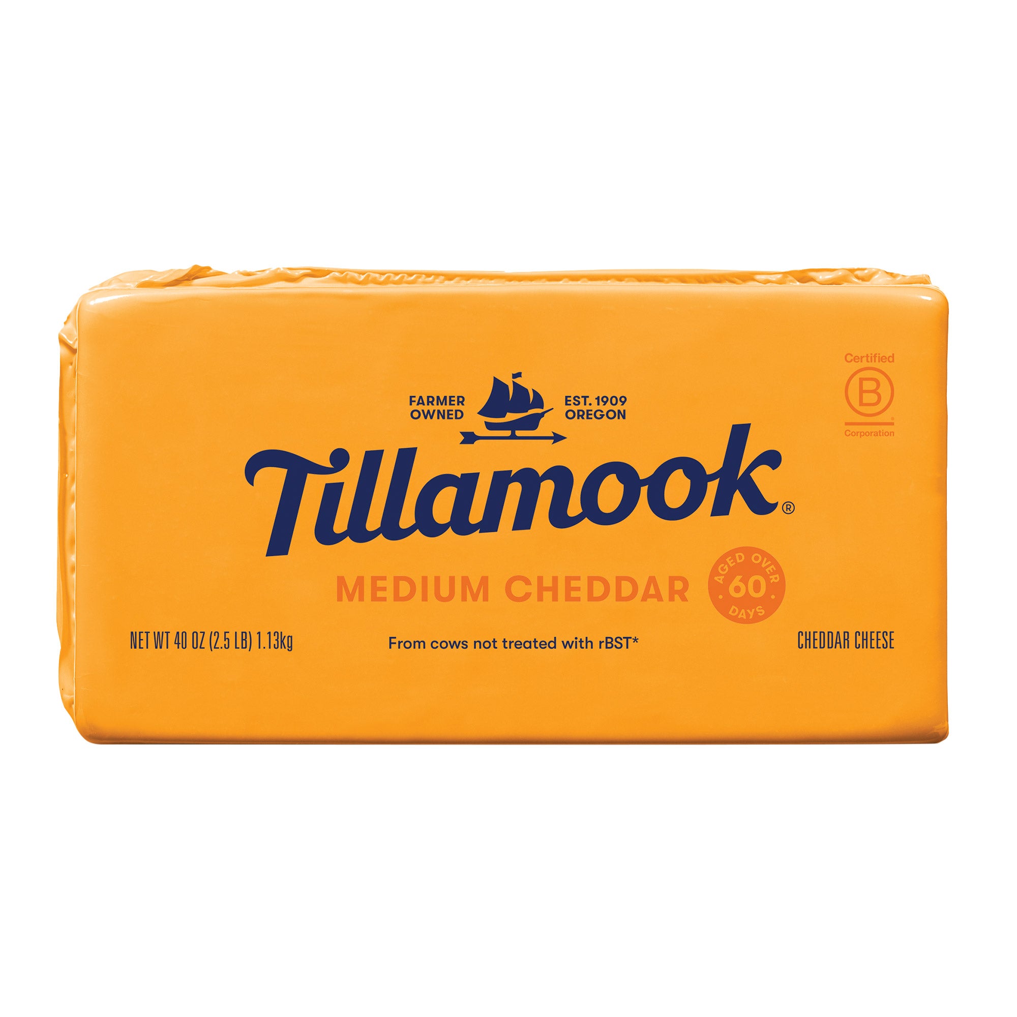 TILLAMOOK MEDIUM CHEDDAR 2.5 POUND BLOCK - Image 1