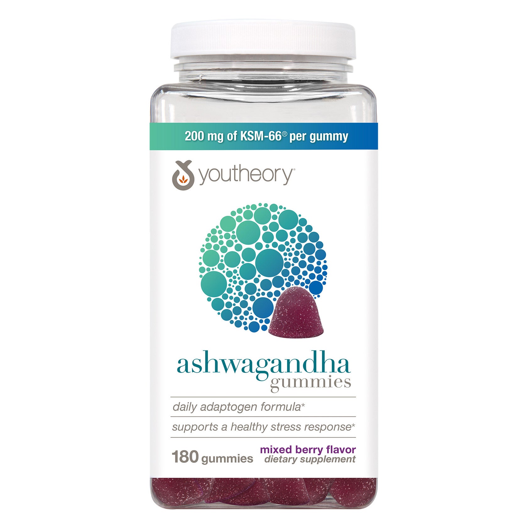 YOUTHEORY ASHWAGANDHA GUMMIES 180CT