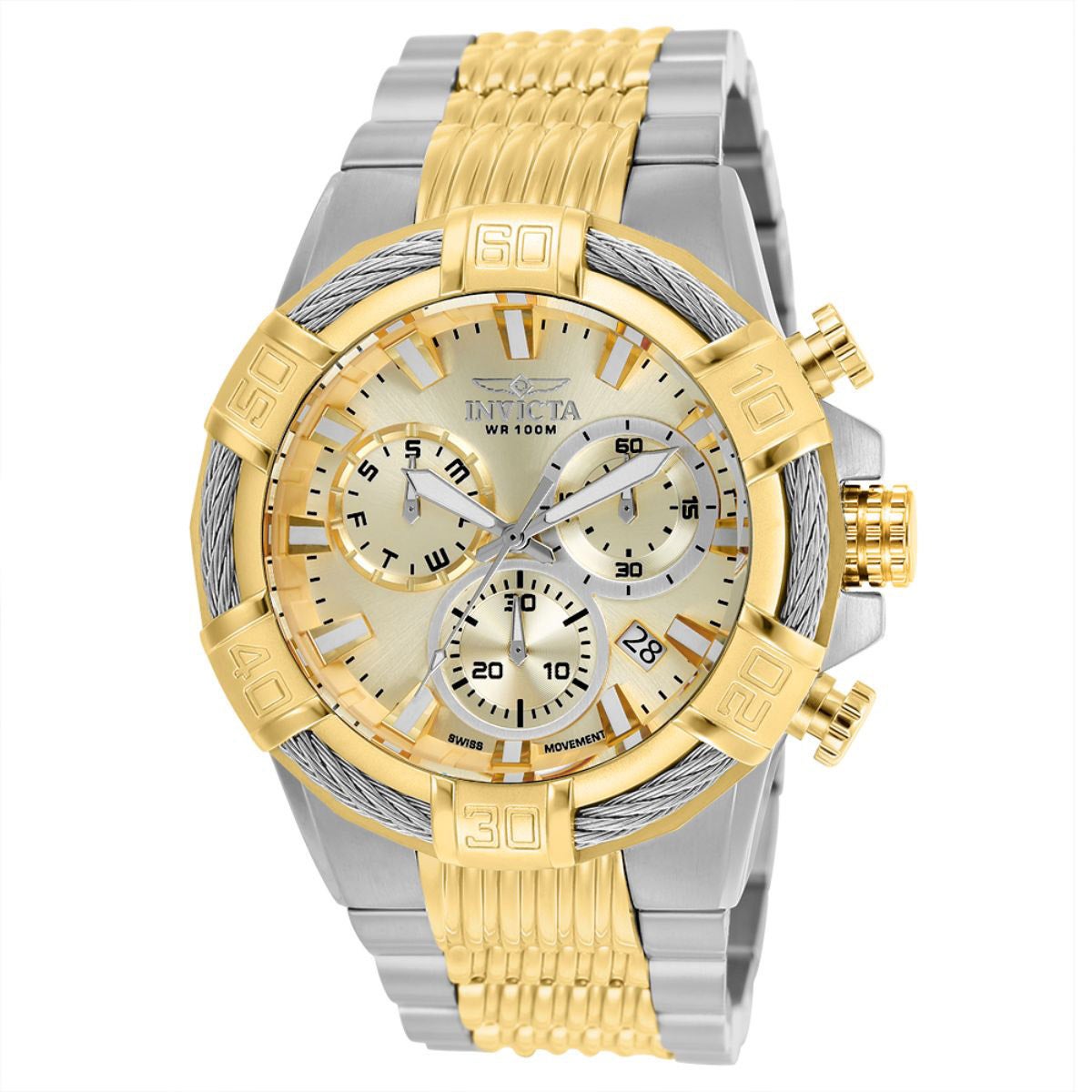 INVICTA BOLT CHRONOGRAPH GOLD TONE MEN'S QUARTZ WATCH - Image 1